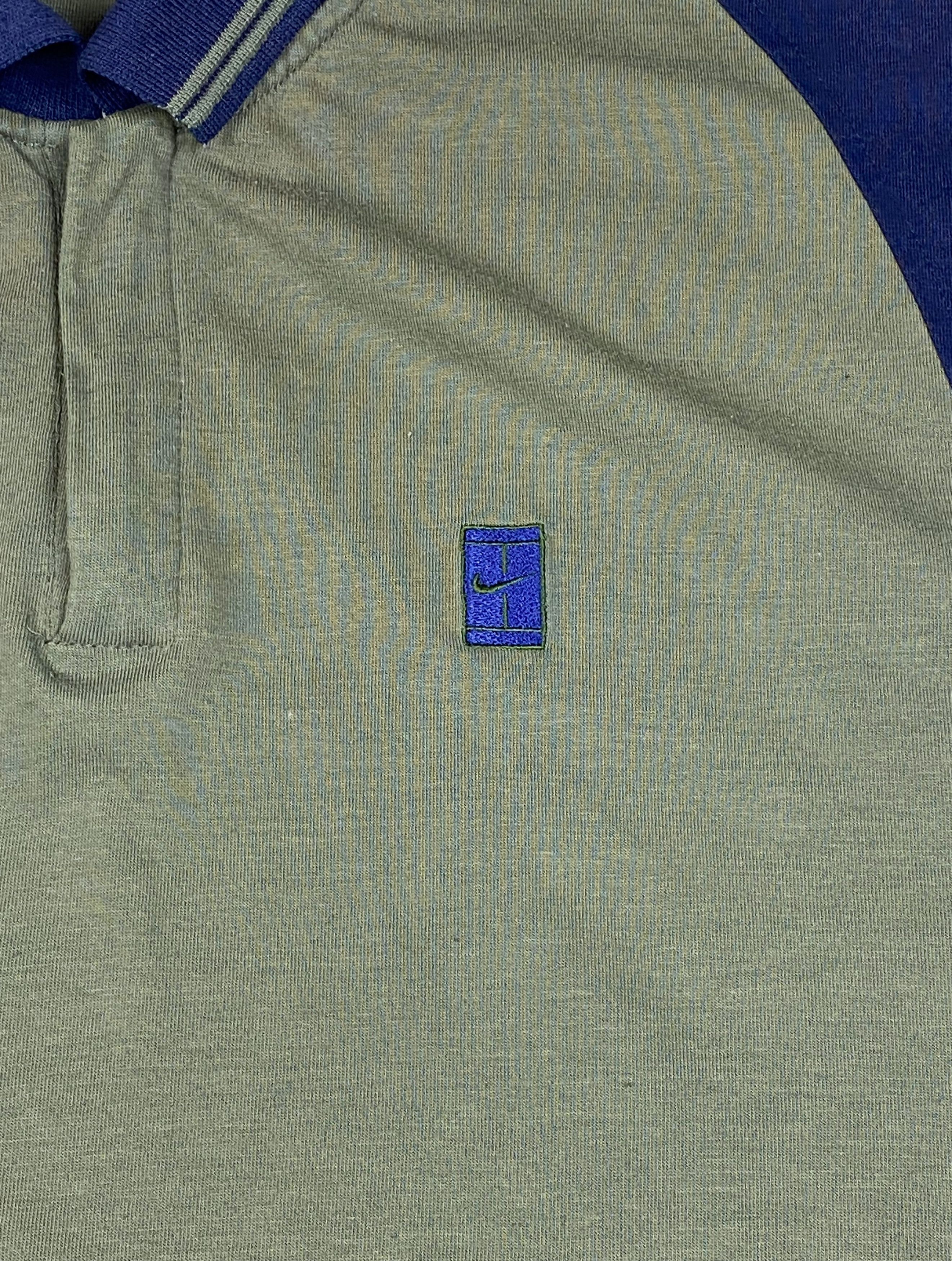 Nike 90s Vintage BOOTLEG!! NIKE Court Deep Green Polo Shirt M706 Size US XL / EU 56 / 4 - 4 Thumbnail