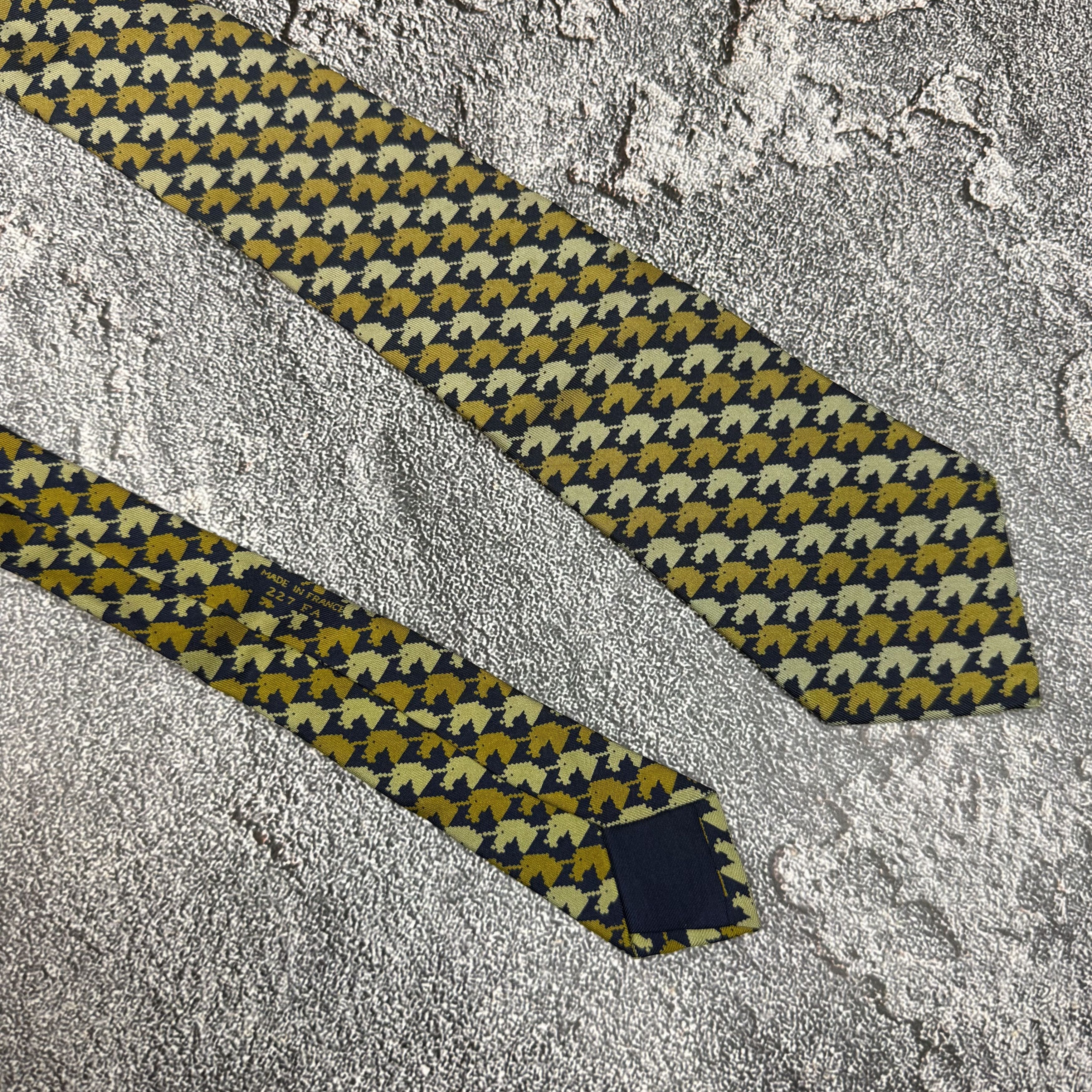Hermes Hermes Silk Tie Very Vintage 227 FA Size ONE SIZE - 5 Thumbnail