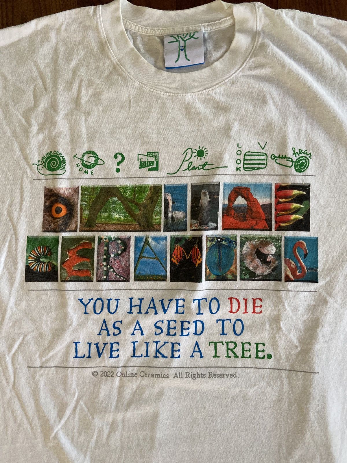 Online Ceramics Online Ceramics You Have To Die As A Seed Tshirt Size US XL / EU 56 / 4 - 2 Thumbnail
