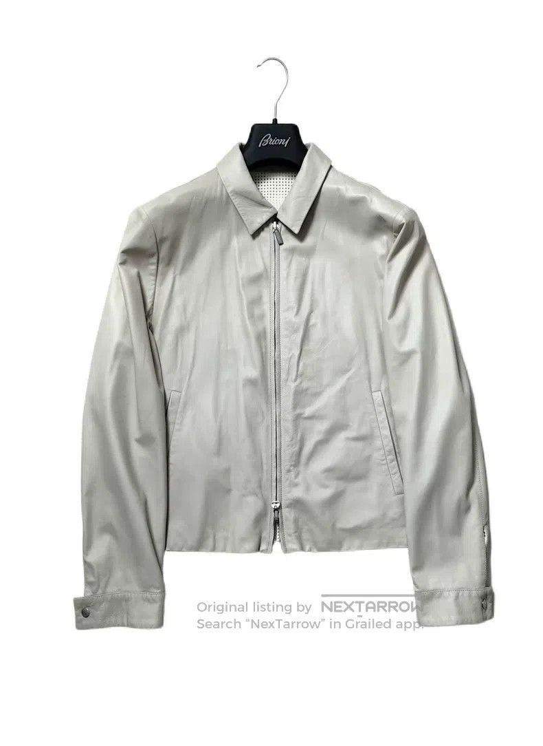 Brioni Brioni Double-faced reversible hollowed-out leather jacket Size US M / EU 48-50 / 2 - 3 Thumbnail