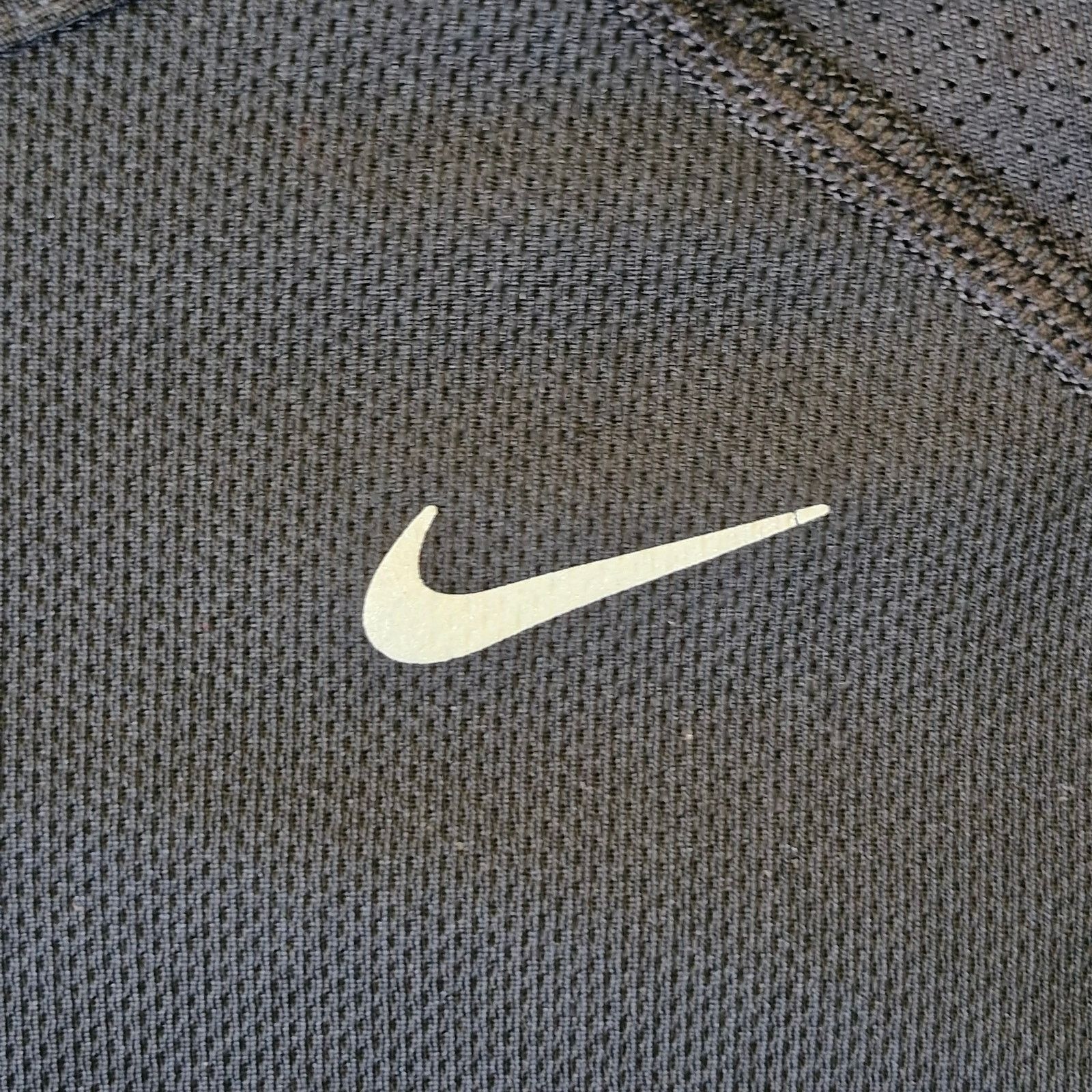 Nike Nike Dri-FIT Mesh T-Shirt Women’s Large Black Athletic Top Size L / US 10 / IT 46 - 2 Thumbnail