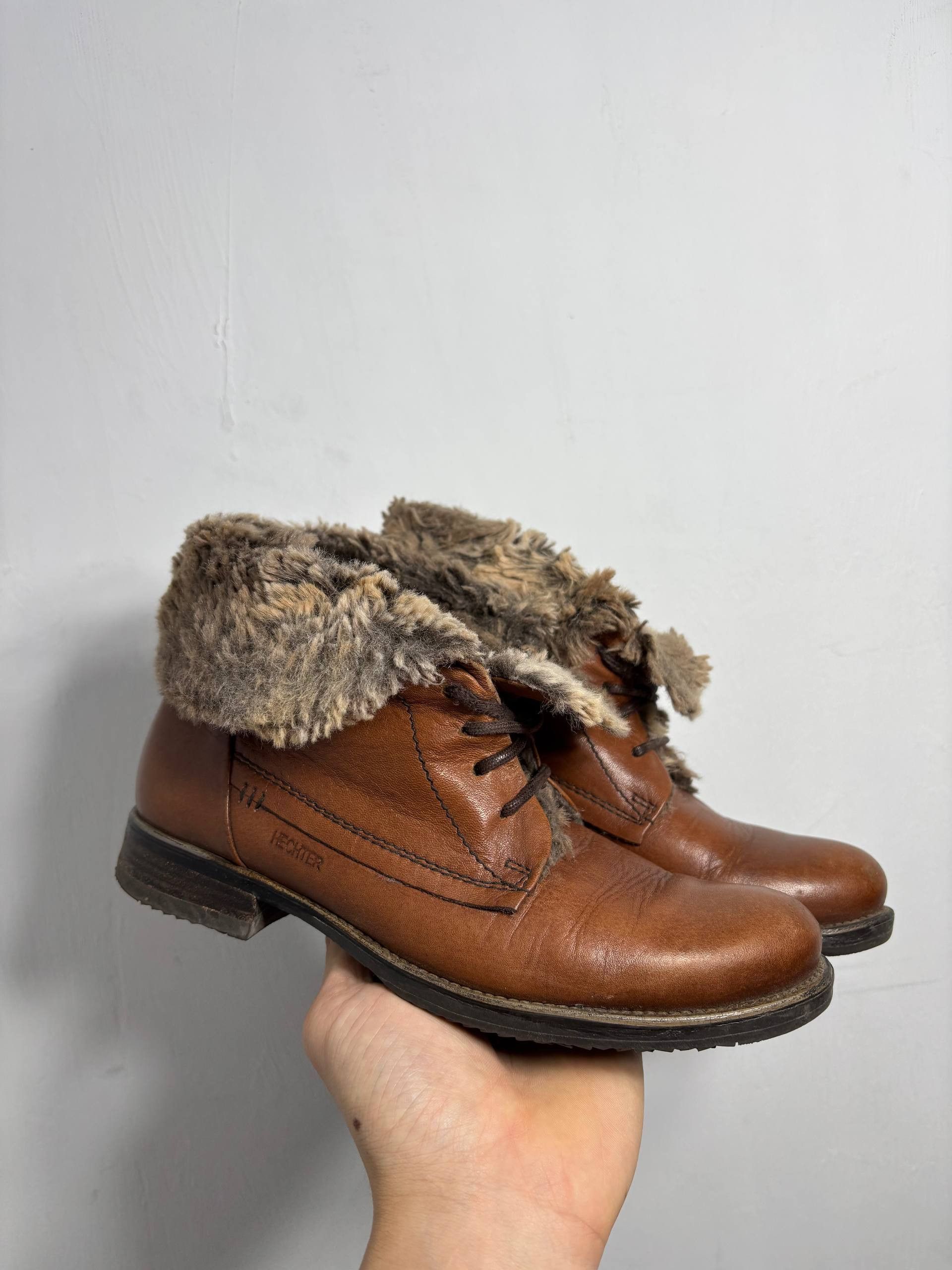 A.S.98 RARE Fur AS 98 GUIDI style! fade Ankle Archive Leather Boots Size US 7 / IT 37 - 1 Thumbnail