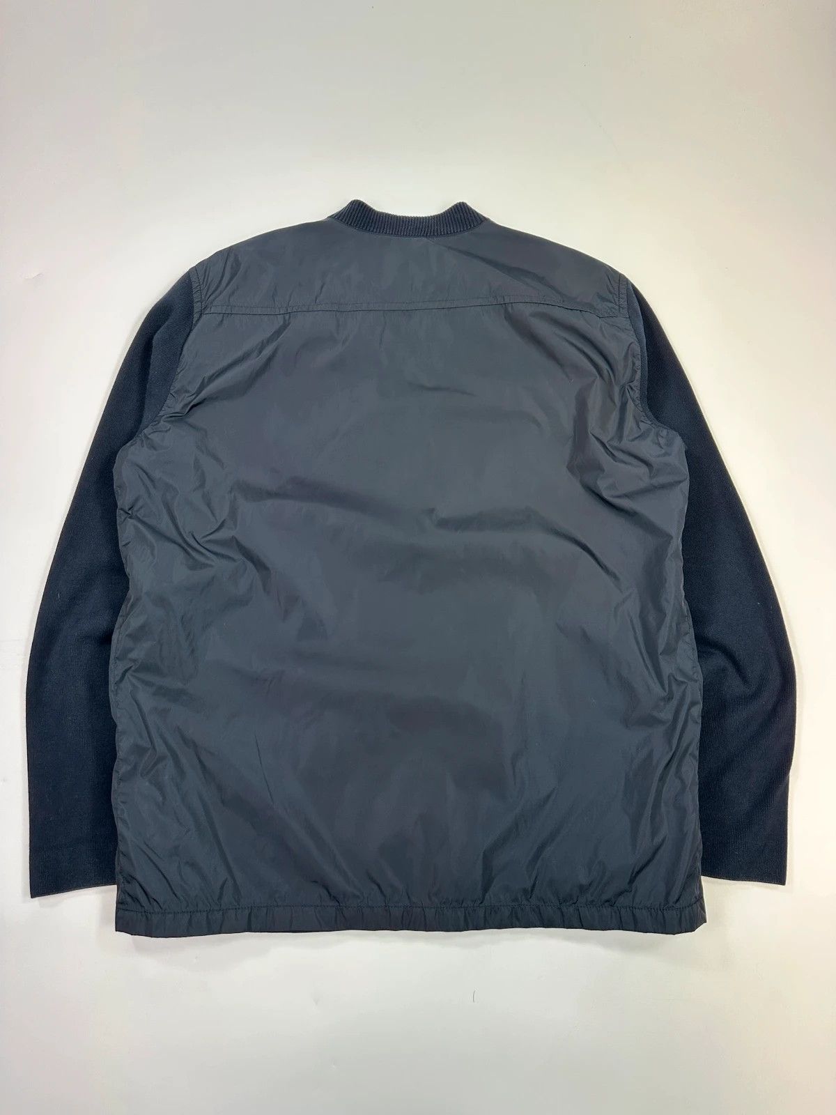 Prada Prada Milano SS2002 Navy Blue Hybrid Cotton & Nylon Jacket Size US L / EU 52-54 / 3 - 4 Thumbnail