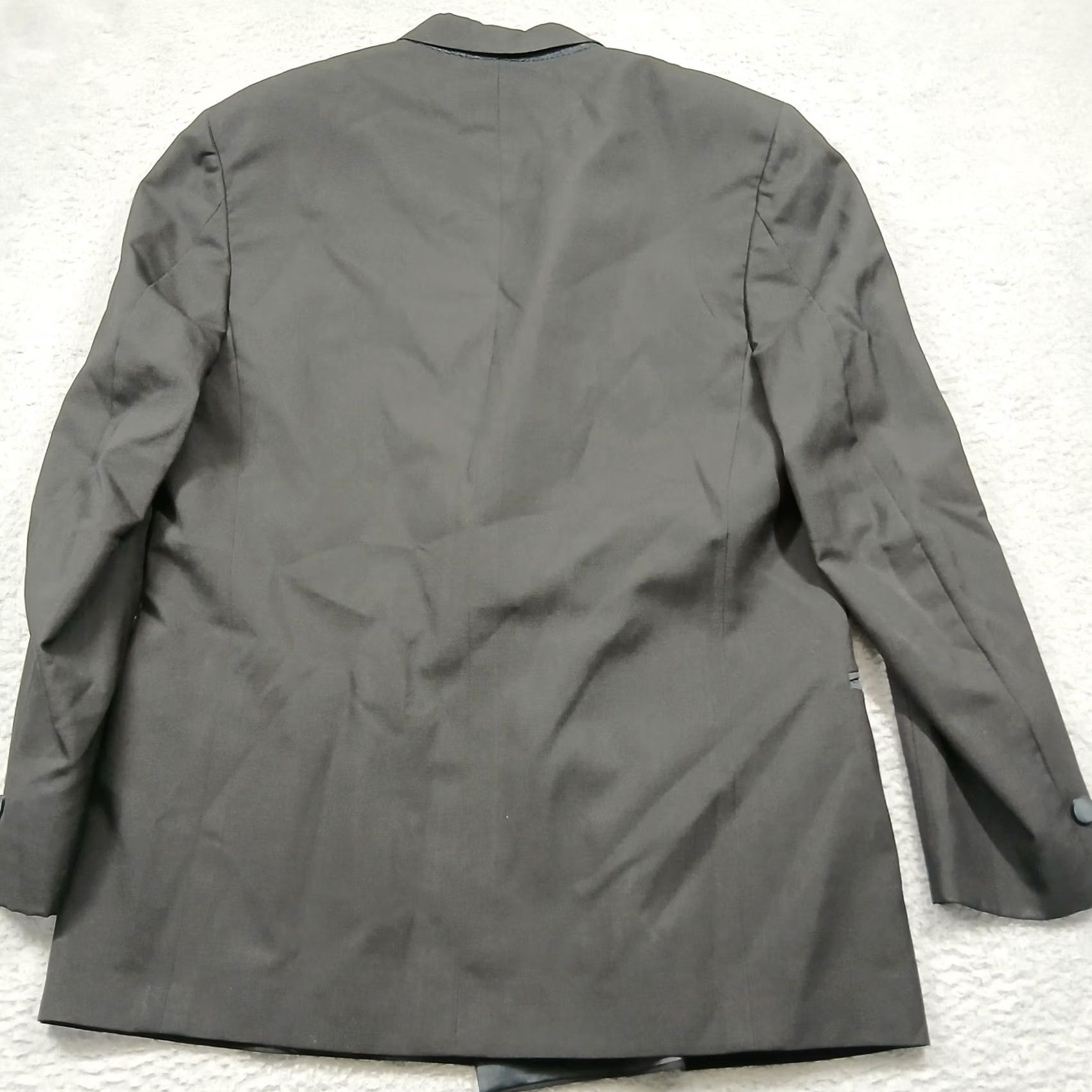 Yves Saint Laurent VINTAGE Yves Saint Laurent Tuxedo Jacket Mens 44L Wool Double Breasted Formalwear USA Size 44R - 2 Thumbnail