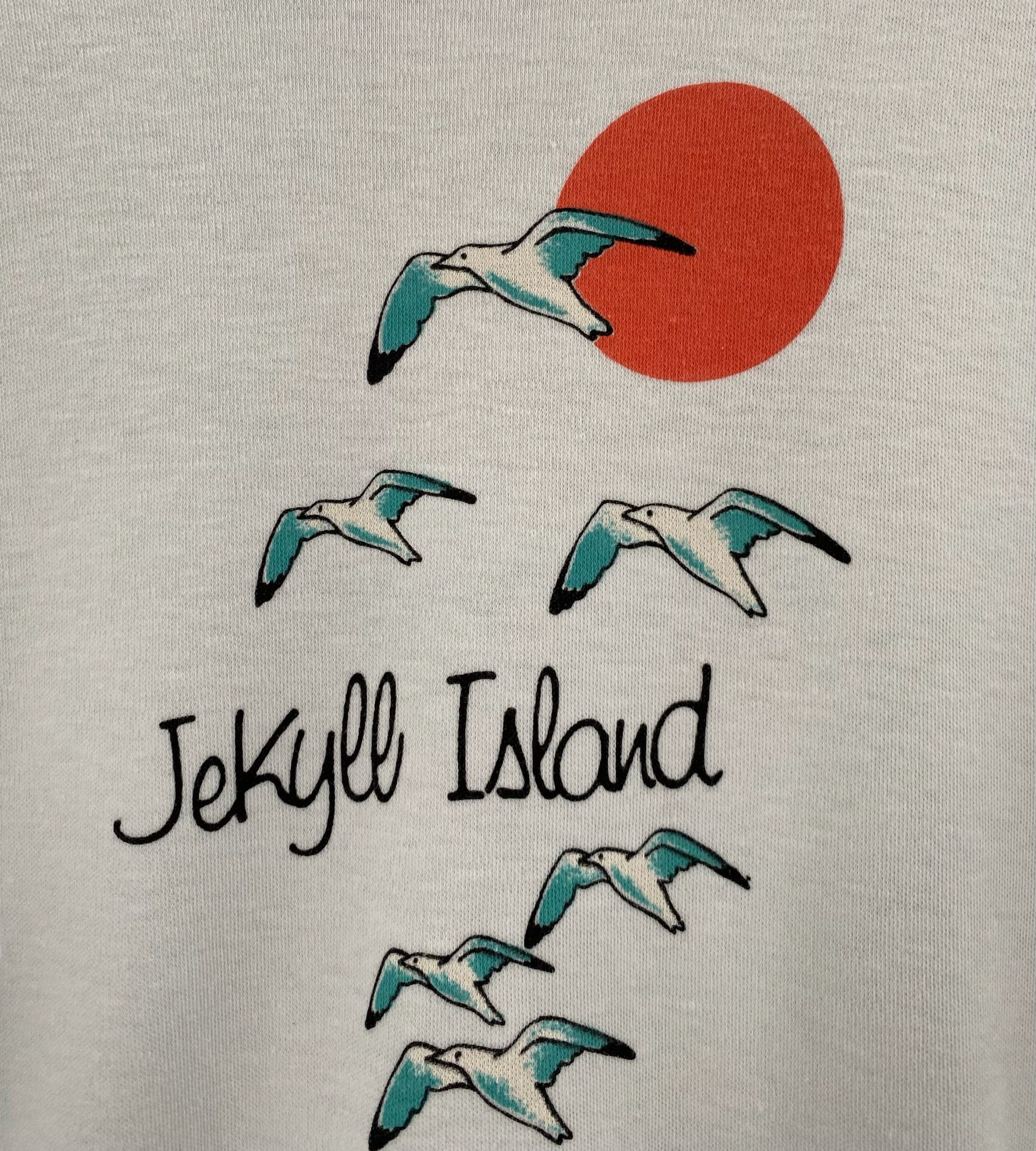Vintage 80’s Jekyll Island Seagulls Short Sleeve Top Medium Size M / US 6-8 / IT 42-44 - 2 Thumbnail