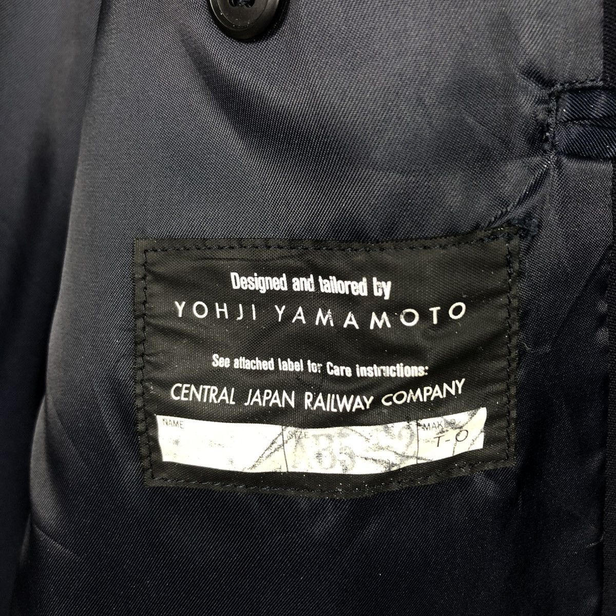 Yohji Yamamoto 🔥VINTAGE COATS JACKET YOHJI YAMAMOTO RAILWAY DOUBLE BREAST Size US M / EU 48-50 / 2 - 19 Thumbnail
