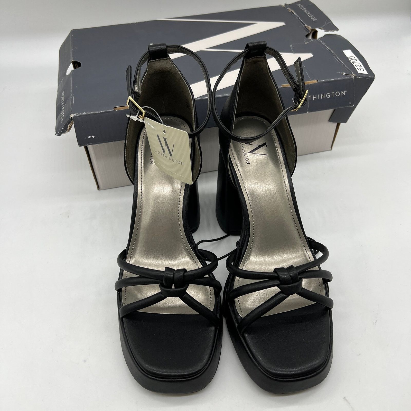 Other Worthington Womens Ellsworth Heeled Sandals Black Size 8.5M Size US 8.5 / IT 38.5 - 2 Thumbnail