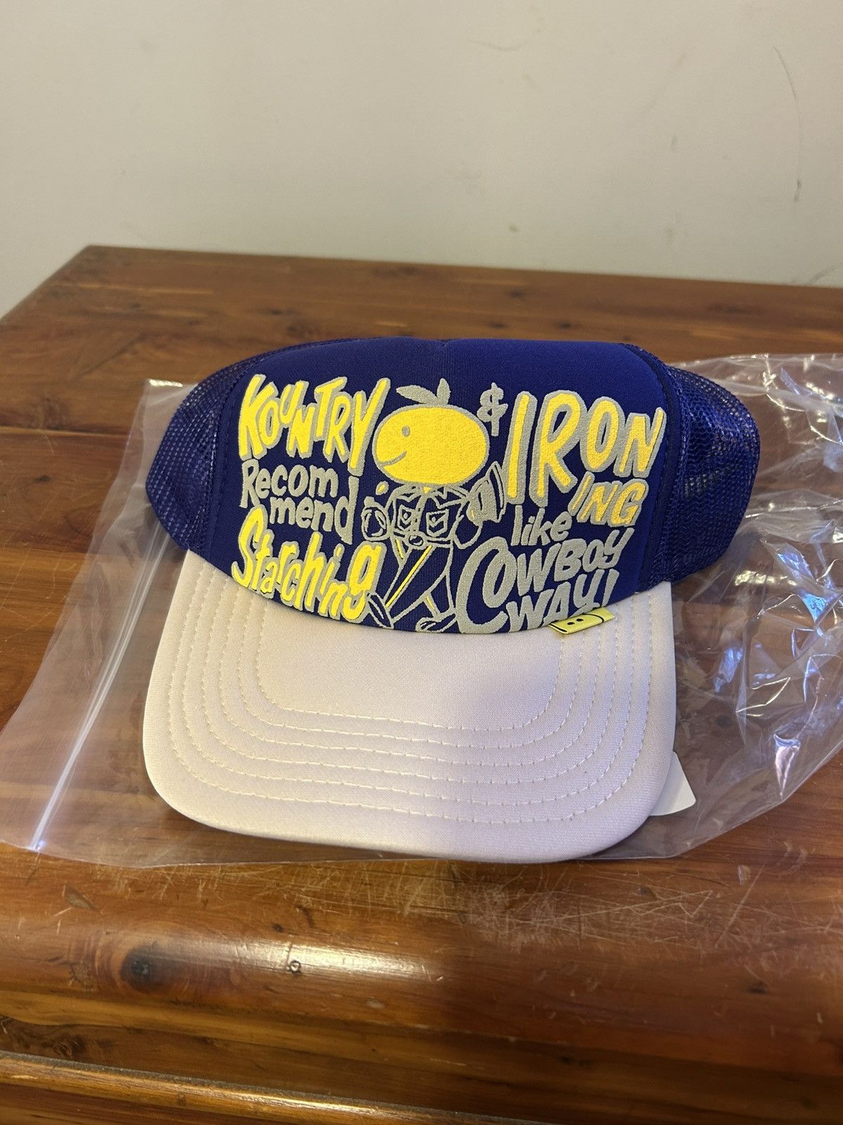 Kapital × Kapital Kountry Kapital Kountry TRUCKER Hat Cowboy Way “Starching / Ironing” Size ONE SIZE - 1 Thumbnail