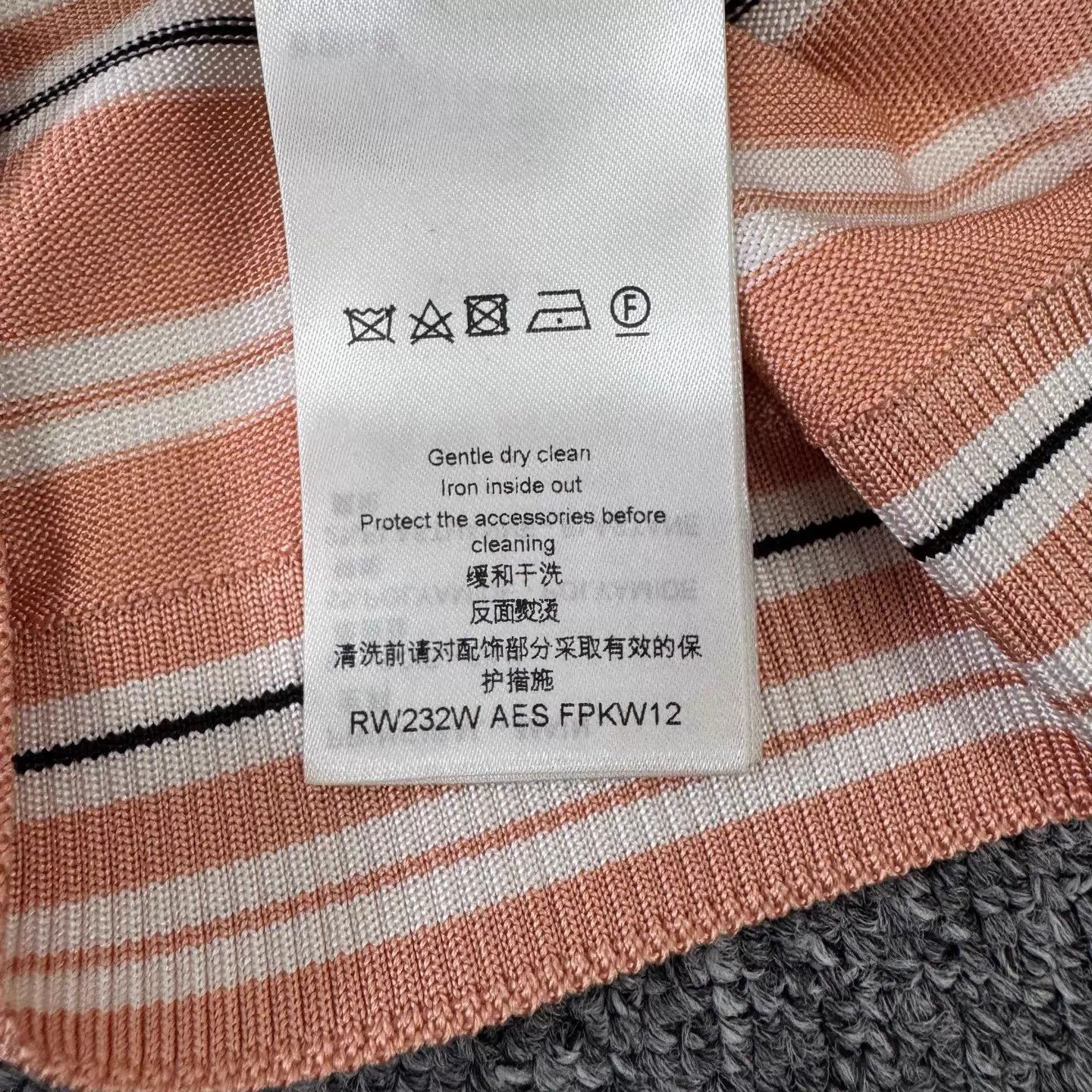 Louis Vuitton LV Orange Striped Print Mulberry Silk Sleeveless Tank XS Size XS / US 0-2 / IT 36-38 - 6 Thumbnail