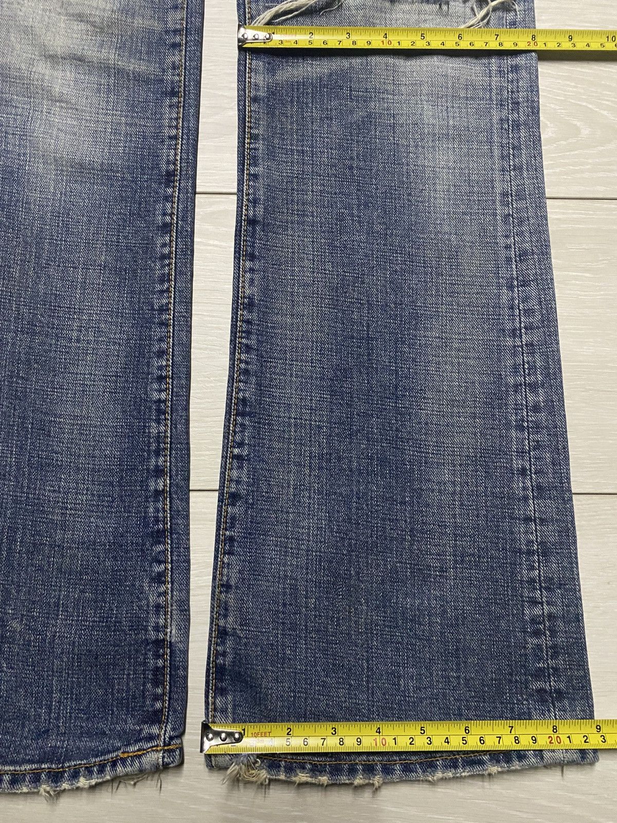 If Six Was Nine Vintage Real Authentic Style GLHeart Flare Faded Blue Size US 31 - 19 Thumbnail