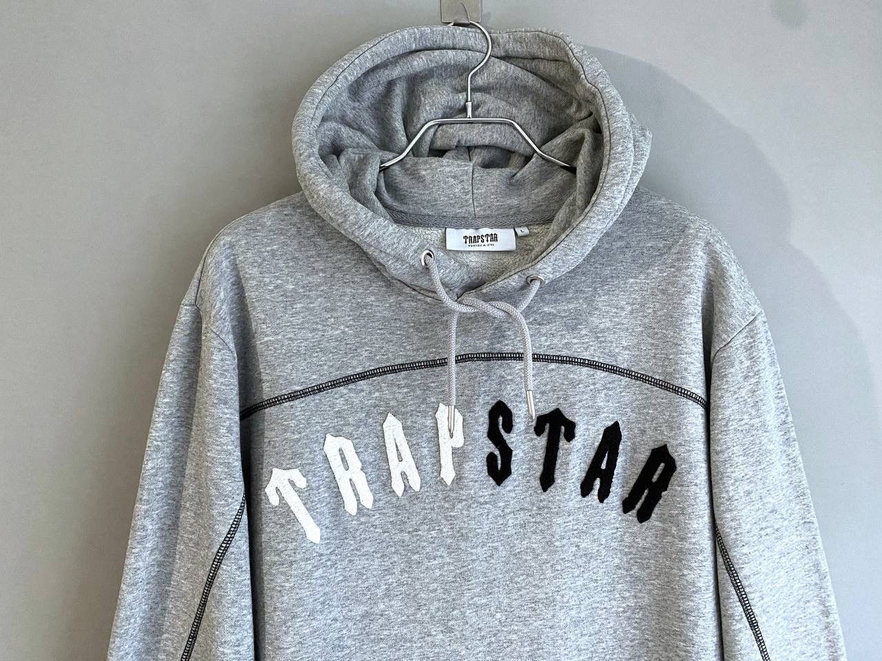 Trapstar London Trapstar It's a Secret Big Teddy Logo Men's Grey Hoodie, L Size US L / EU 52-54 / 3 - 4 Thumbnail