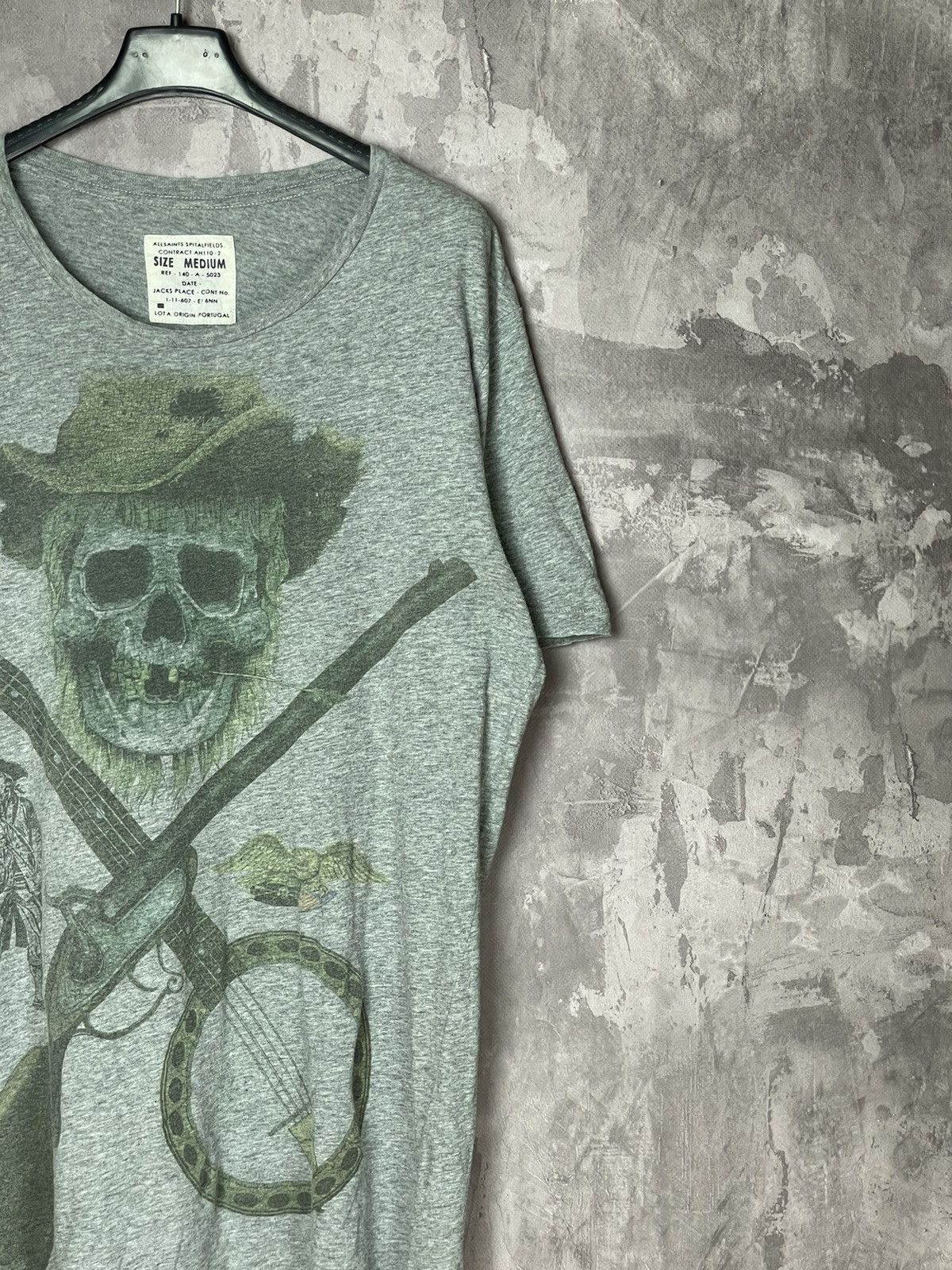 Allsaints × Vintage T-shirt Vintage Allsaints Distressed Faded Art Graffiti Rare Size US M / EU 48-50 / 2 - 5 Thumbnail