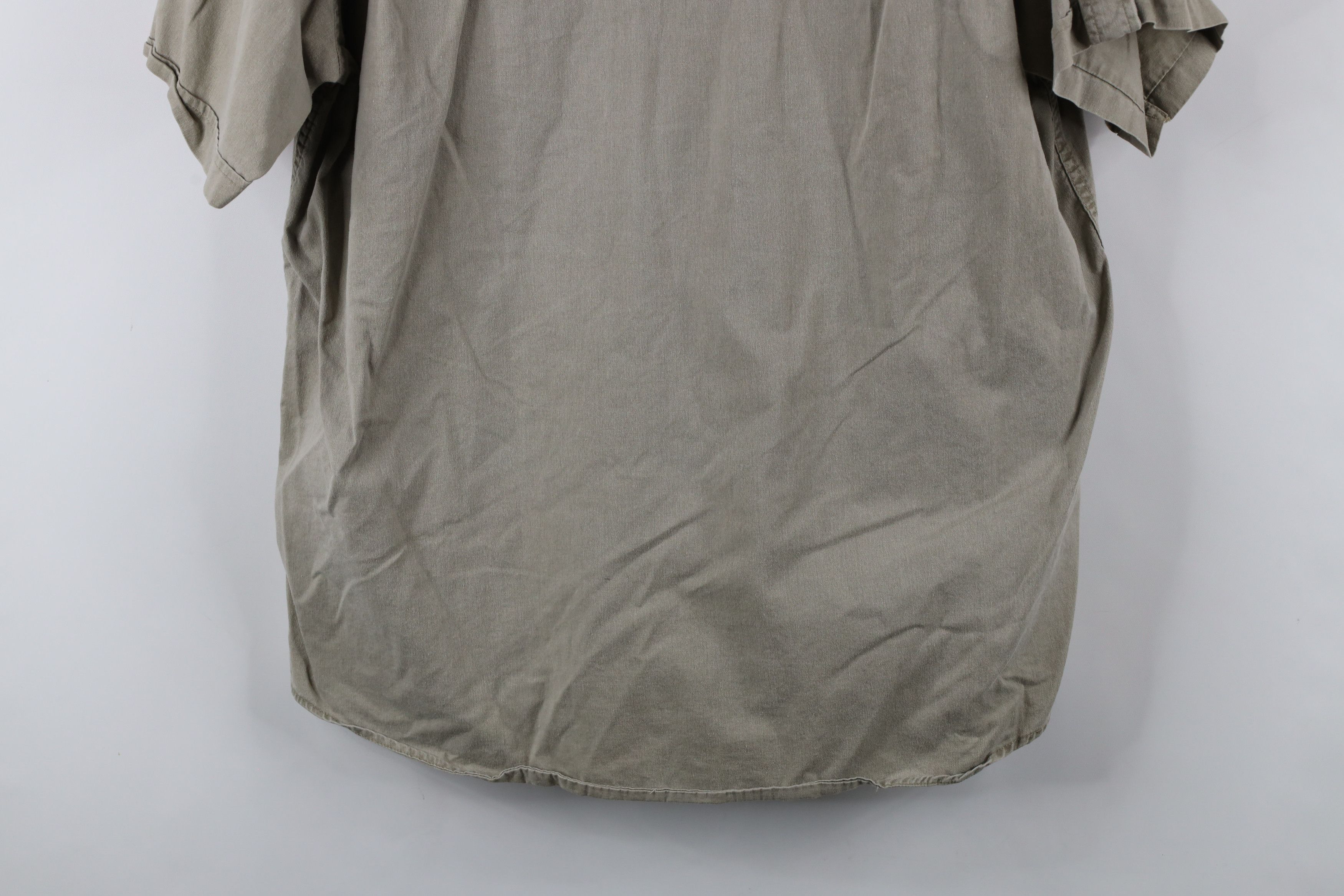 Vintage Vintage 90s Streetwear Stonewash Military Button Shirt Size US XL / EU 56 / 4 - 11 Thumbnail