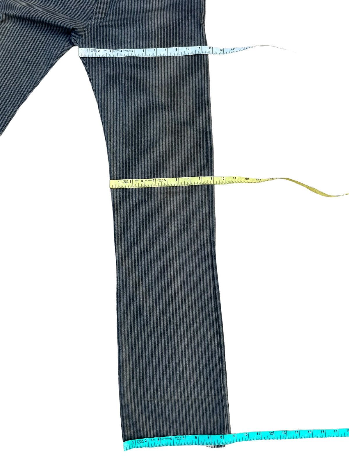 Vintage NO CONCEPT BUT GOOD SENSE Japan Sun Fade Stripe Trouser Pant Size US 30 / EU 46 - 4 Thumbnail