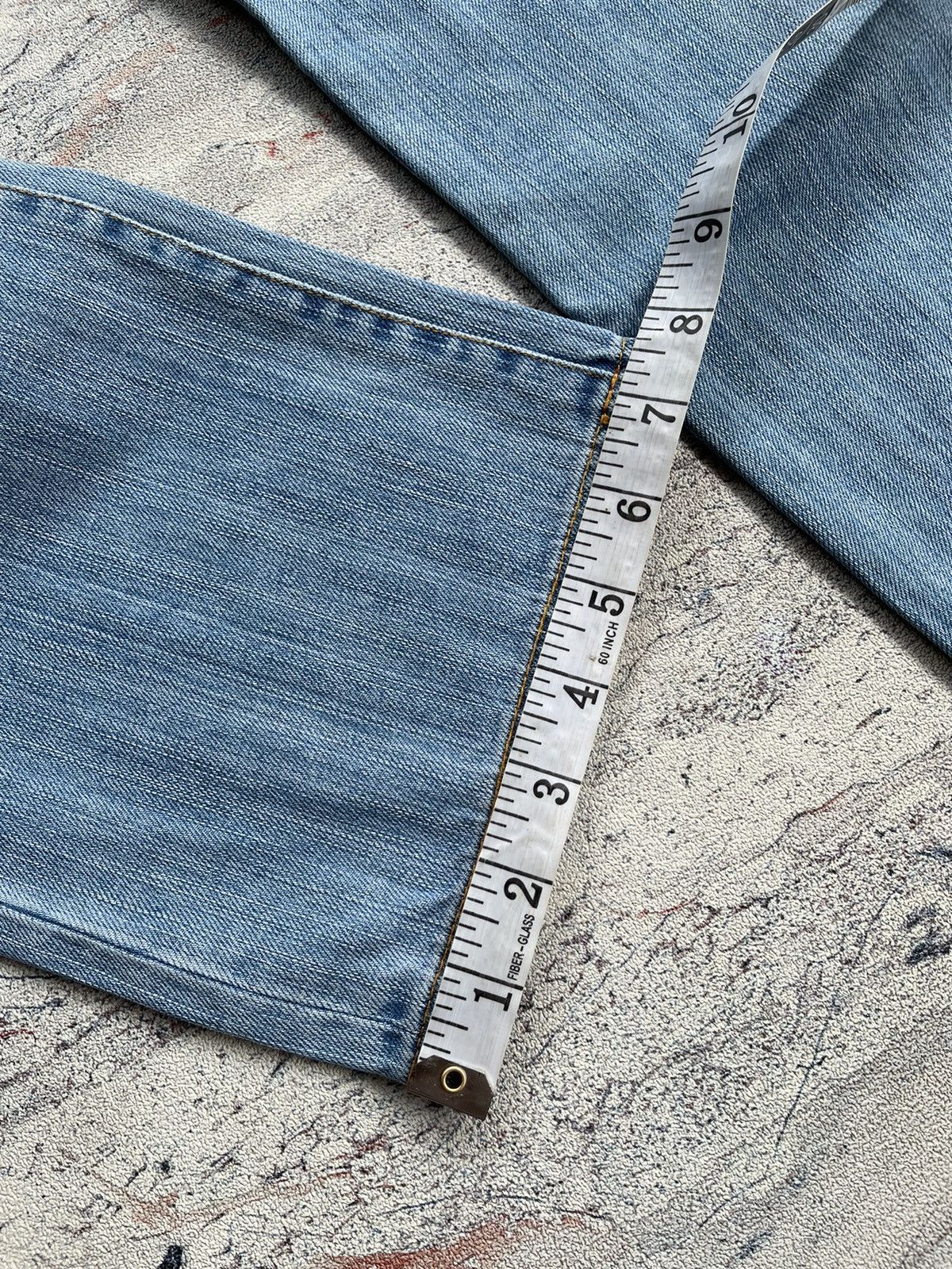 Sunao kuwahara distressed jeans by issey miyake