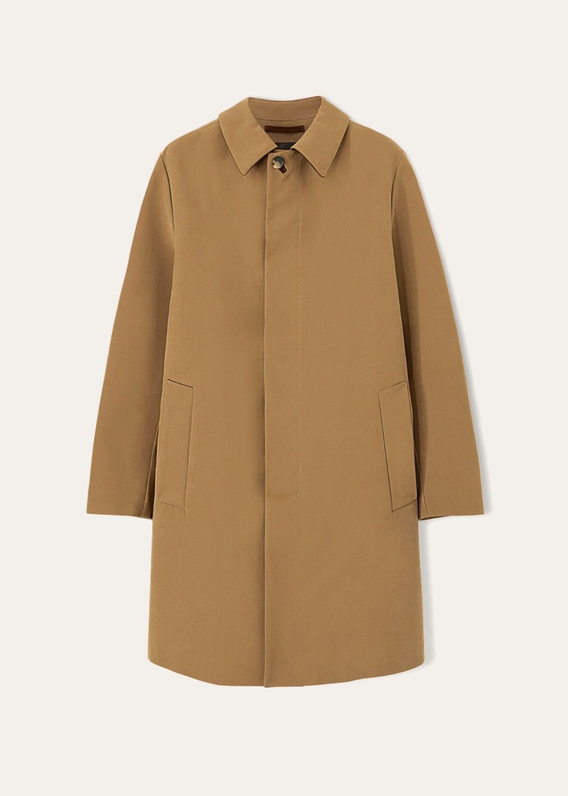 Loro Piana o1srvl11e1124 Single-Breasted Overcoat in Camel Size US L / EU 52-54 / 3 - 1 Thumbnail