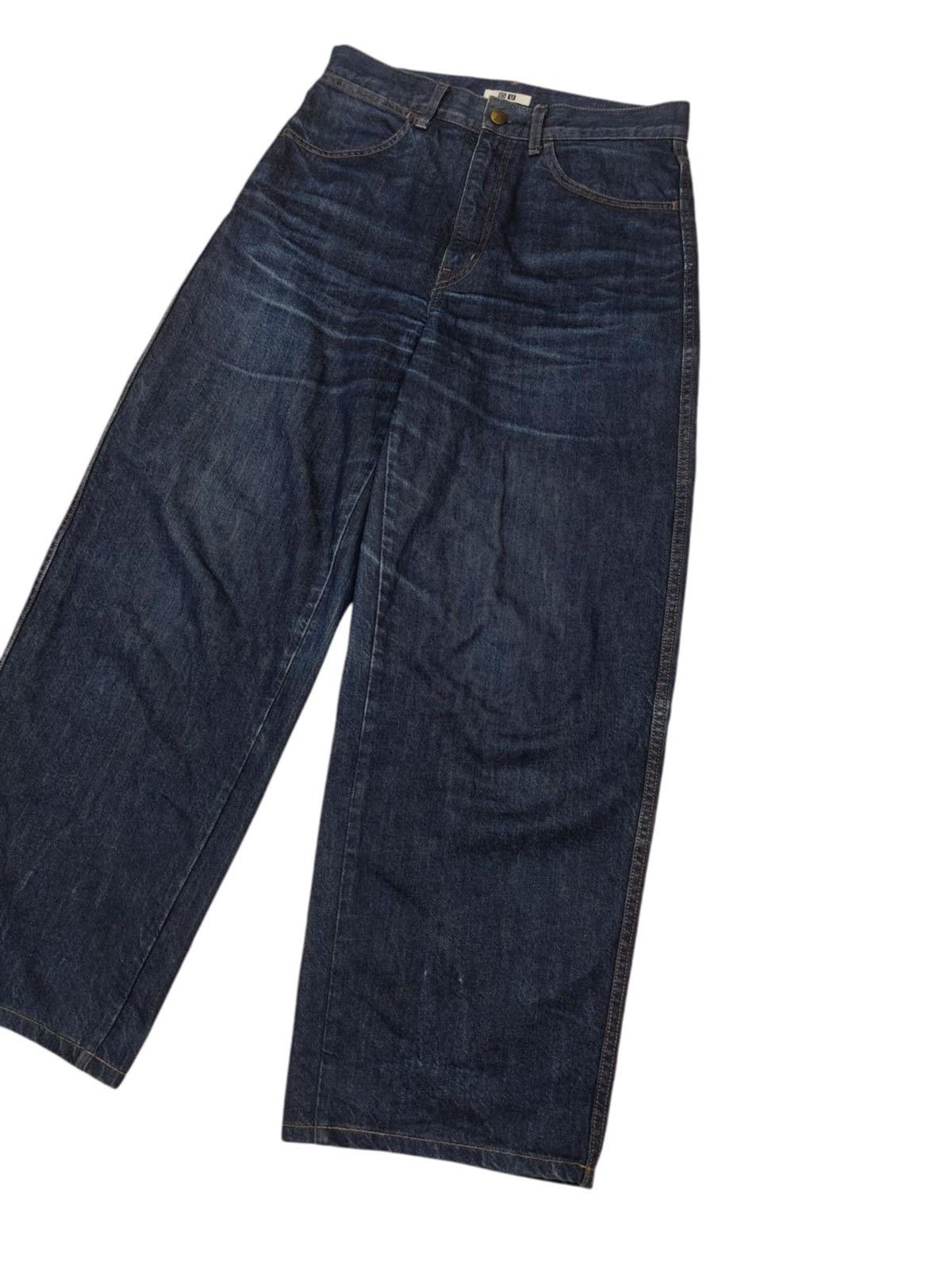 Japanese Brand × Uniqlo BAGGY 🔥 UNIQLO U Wide Leg Denim Size 30" / US 8 / IT 44 - 4 Thumbnail