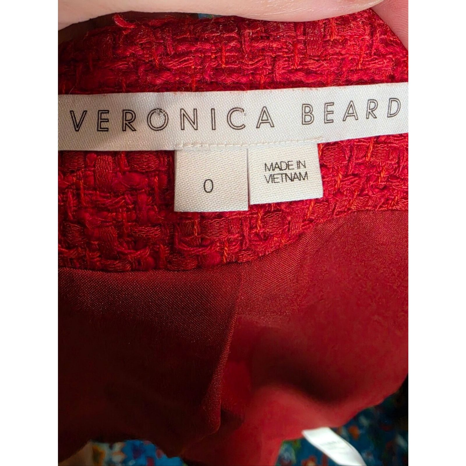 Veronica Beard Veronica Beard Bentley Tweed Tailored Jacket Red 0 Size XS / US 0-2 / IT 36-38 - 9 Thumbnail