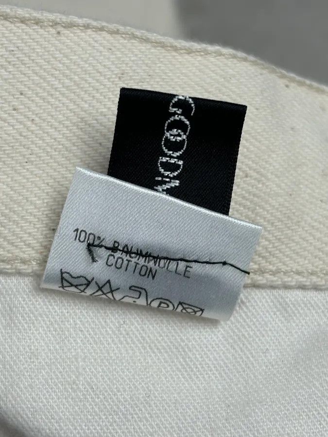 Jil Sander 2010s Jil Sander Creamy Beige Straight Denim Jeans Size US 34 / EU 50 - 13 Thumbnail