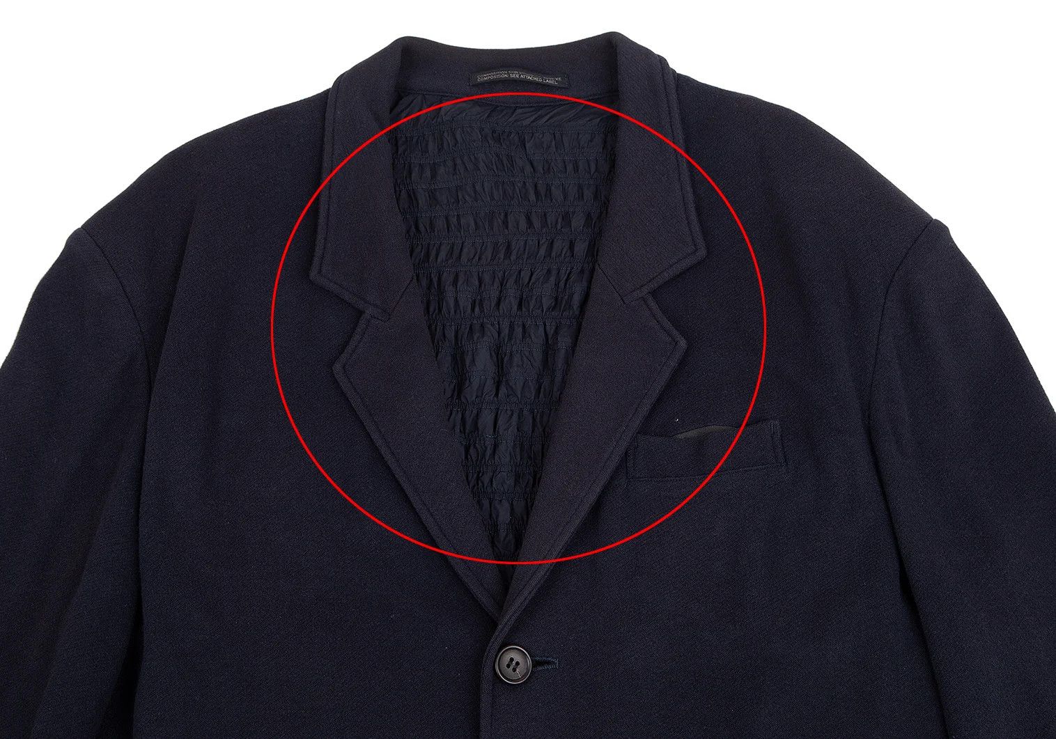 Yohji Yamamoto Yohji Yamamoto Back Shearing Gathered Double Jacket Size US M / EU 48-50 / 2 - 4 Thumbnail