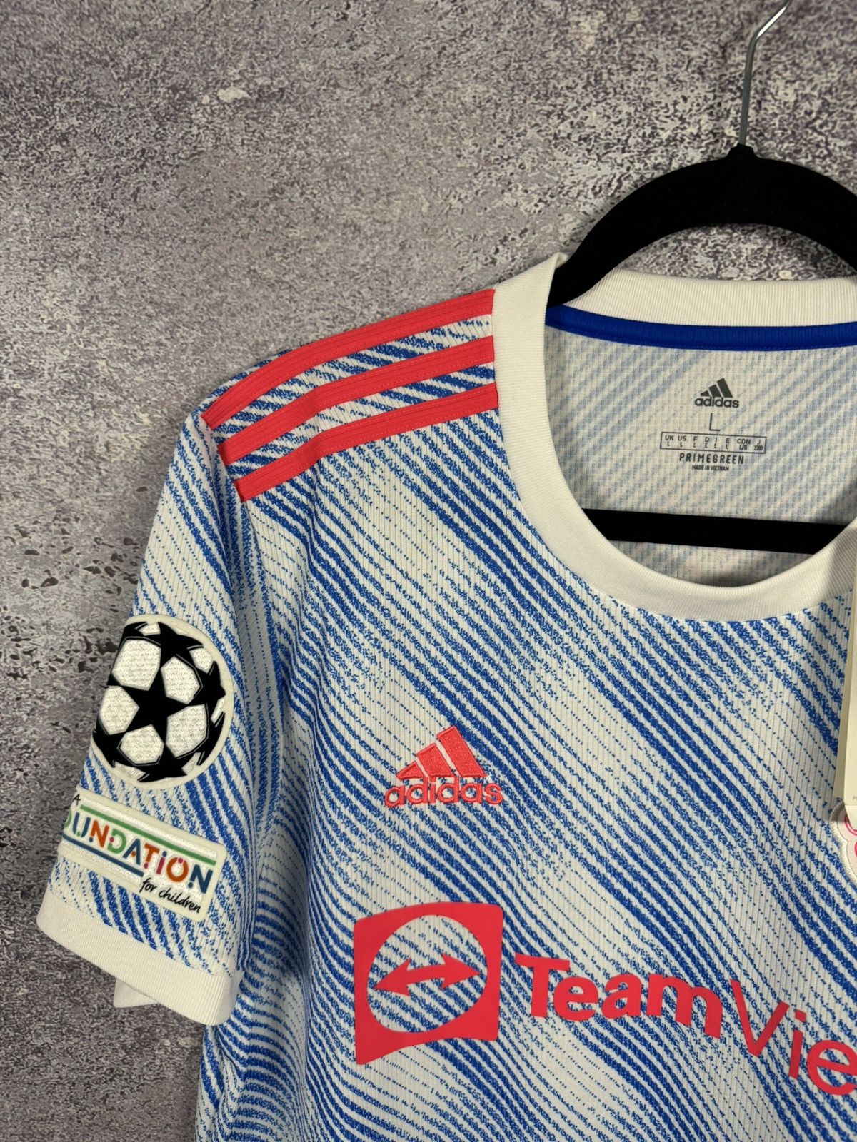 Adidas × Vintage NWT CAVANI Manchester United 2021/22 Away Adidas Jersey Size US L / EU 52-54 / 3 - 5 Thumbnail