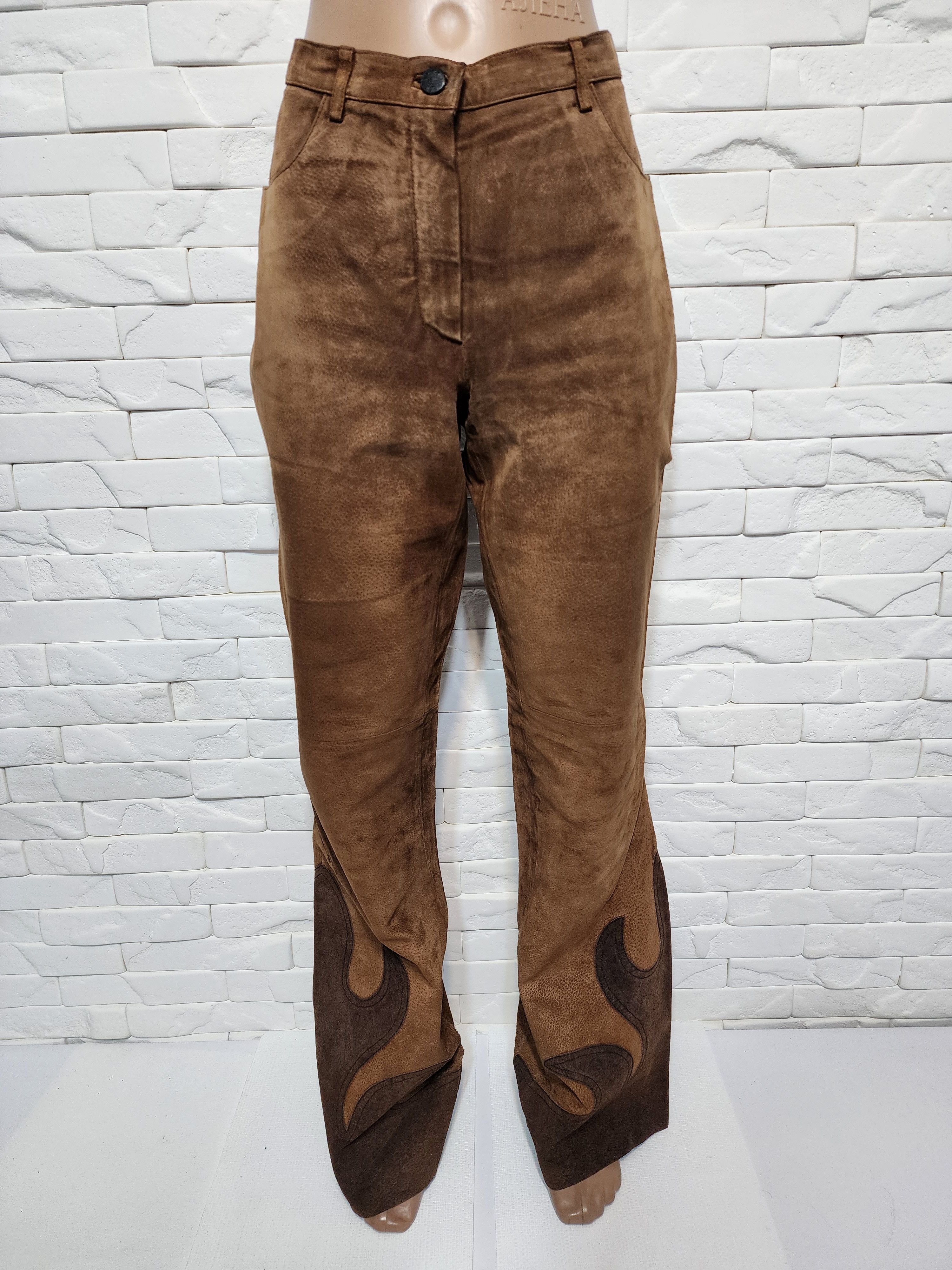 Genuine Leather Women's pants made of genuine leather. Size 32" / US 10 / IT 46 - 1 Thumbnail
