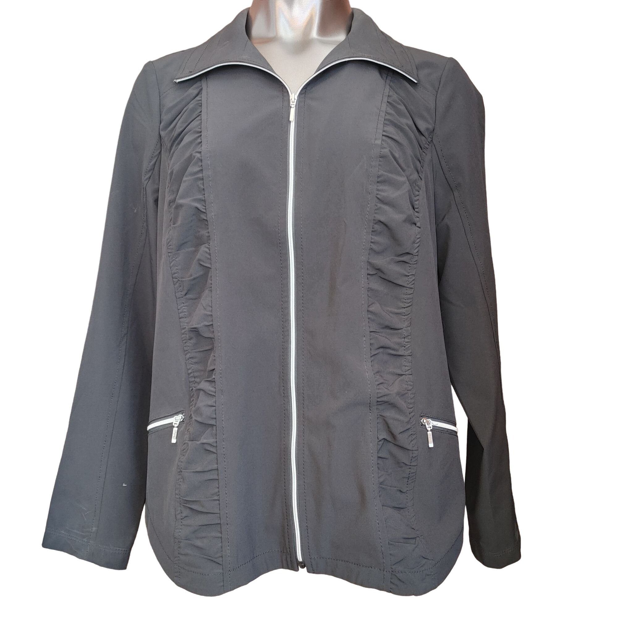 Chicos CHICOS Womens 1/Medium/10 Zenergy Gray Neema Classic Ruched Size M / US 6-8 / IT 42-44 - 1 Thumbnail