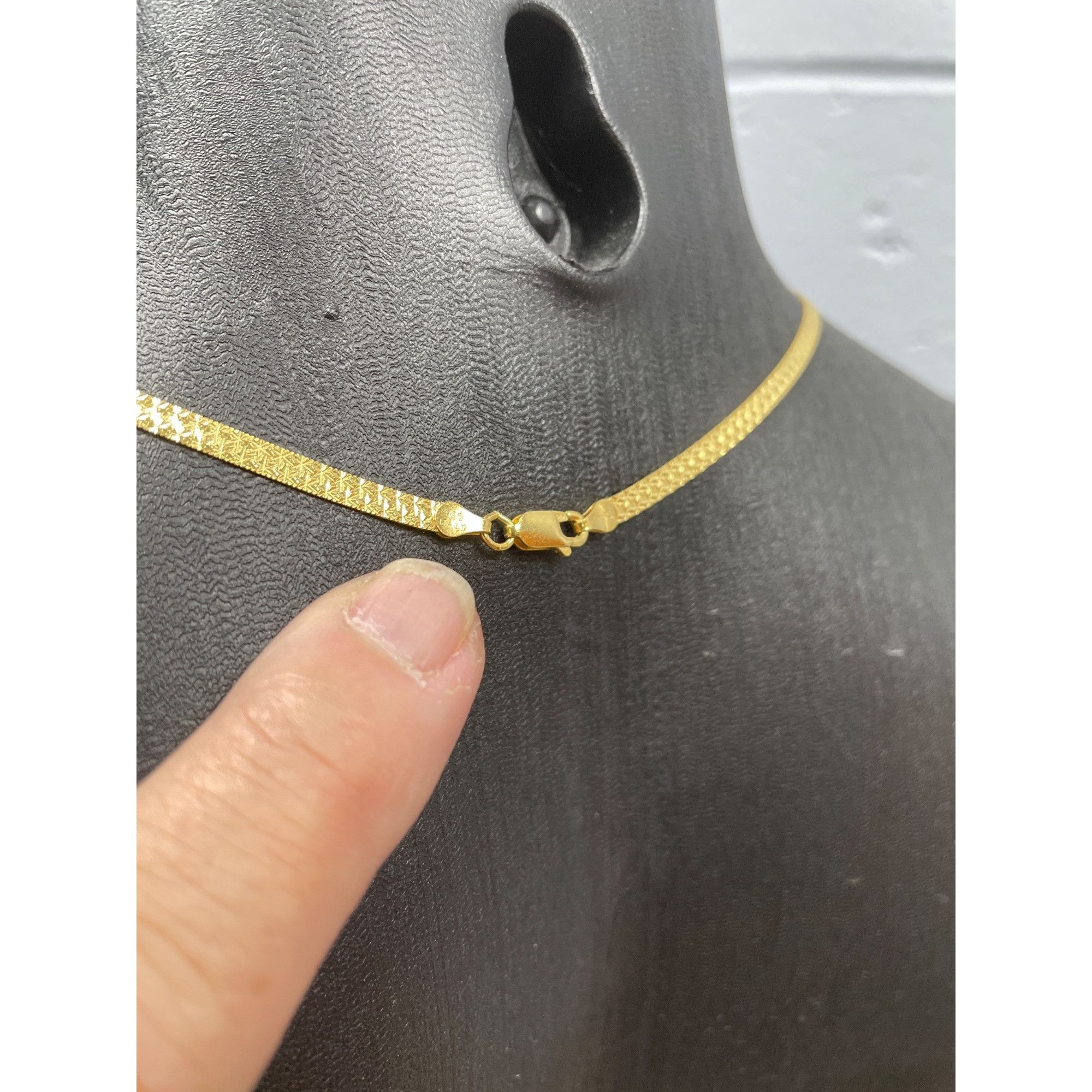 Other Italian 925 Sterling gold plated herringbone lobster clasp n Size ONE SIZE - 5 Thumbnail