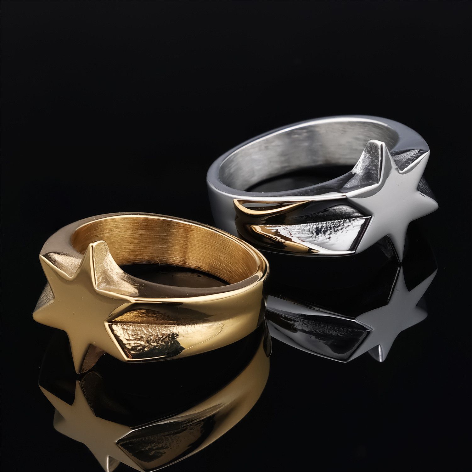 Jewelry Star Matchless Jewelry Rings Open Chrome Ring (Size 7-13) Size ONE SIZE - 1 Thumbnail
