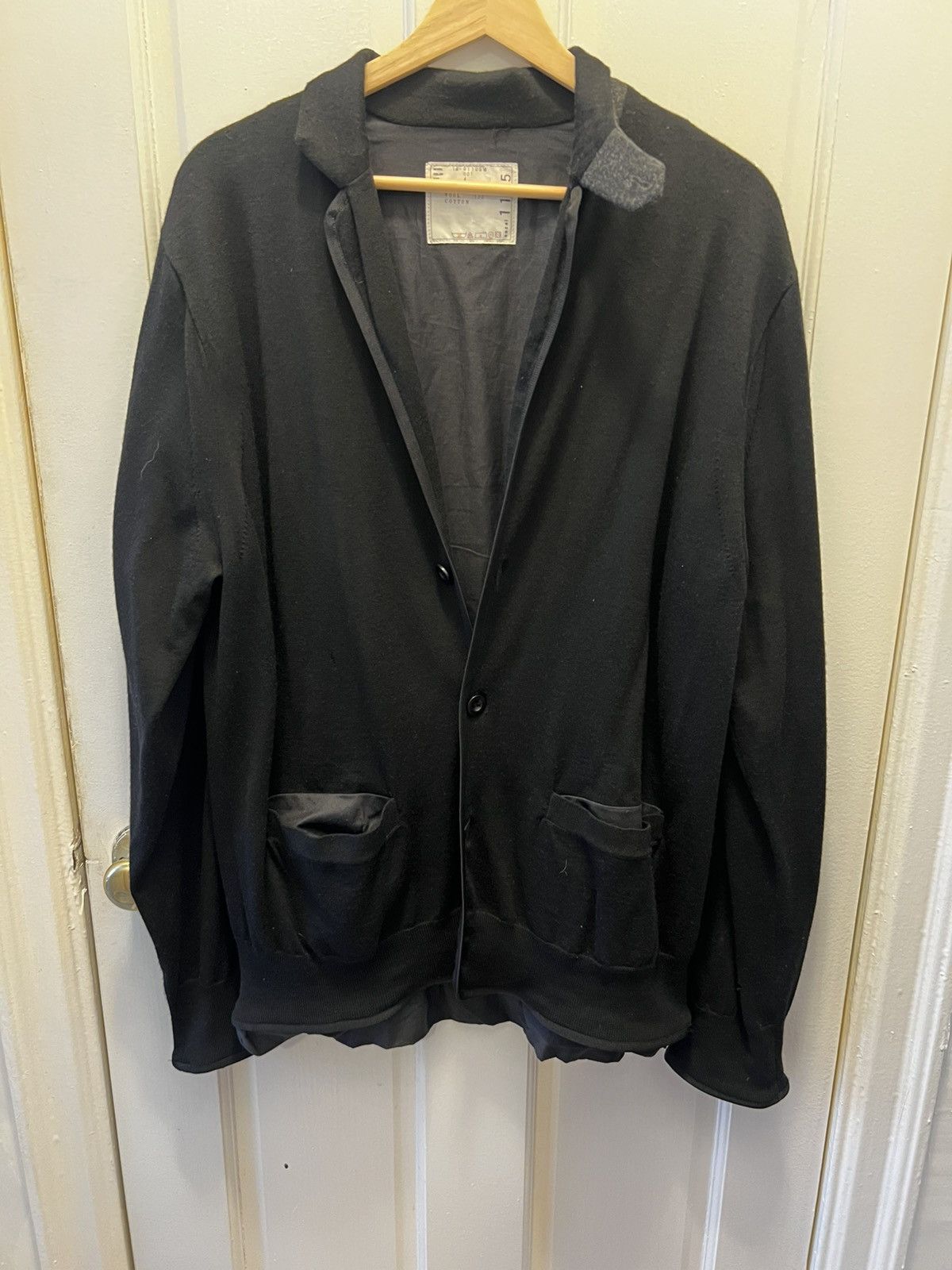 Sacai New! $1,330 Double Layered Transform Sweater/Jacket Size US XL / EU 56 / 4 - 1 Thumbnail