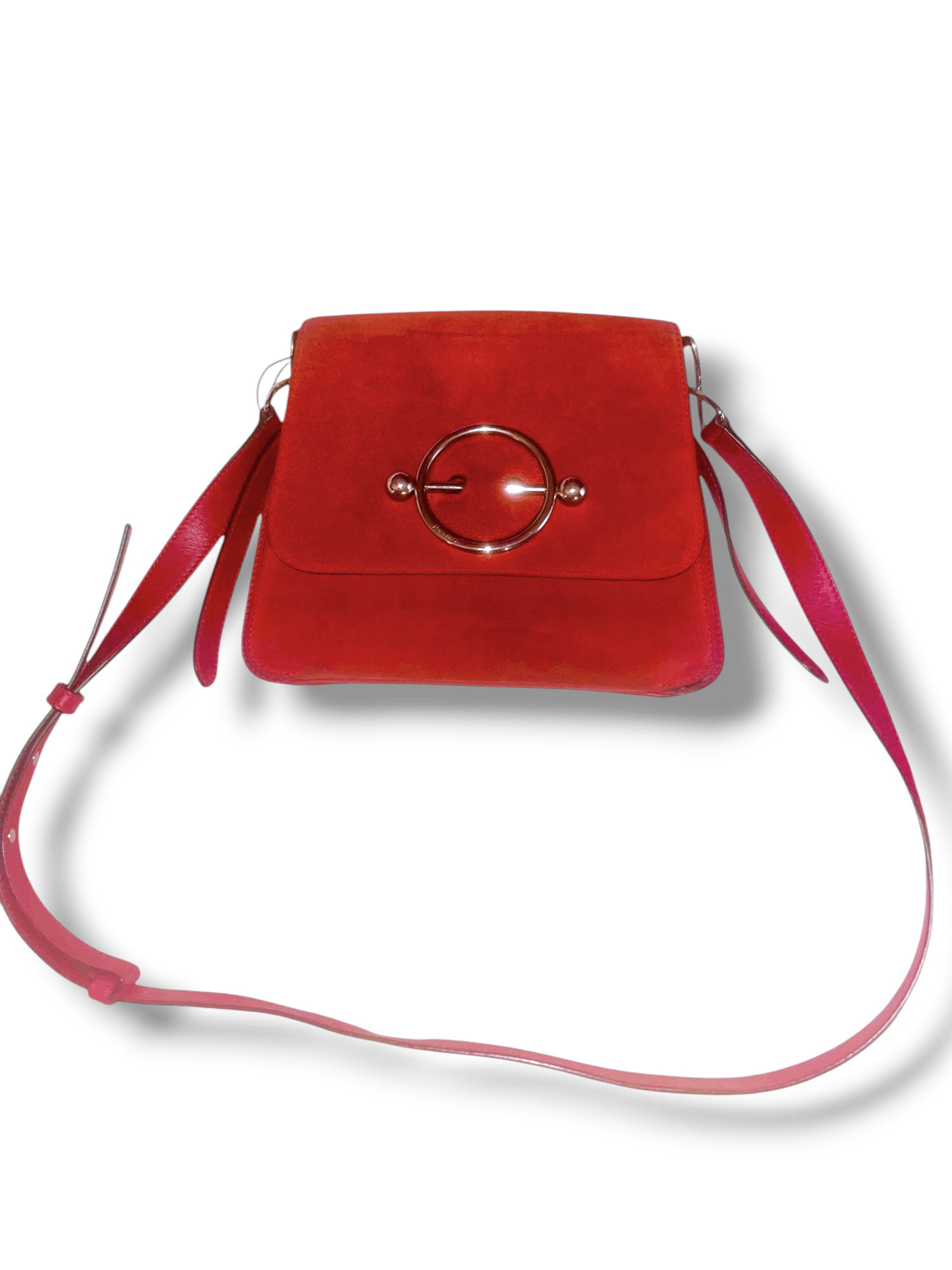JW Anderson JW Anderson Suede / Leather Red Suede Flap Bag Size ONE SIZE - 1 Thumbnail