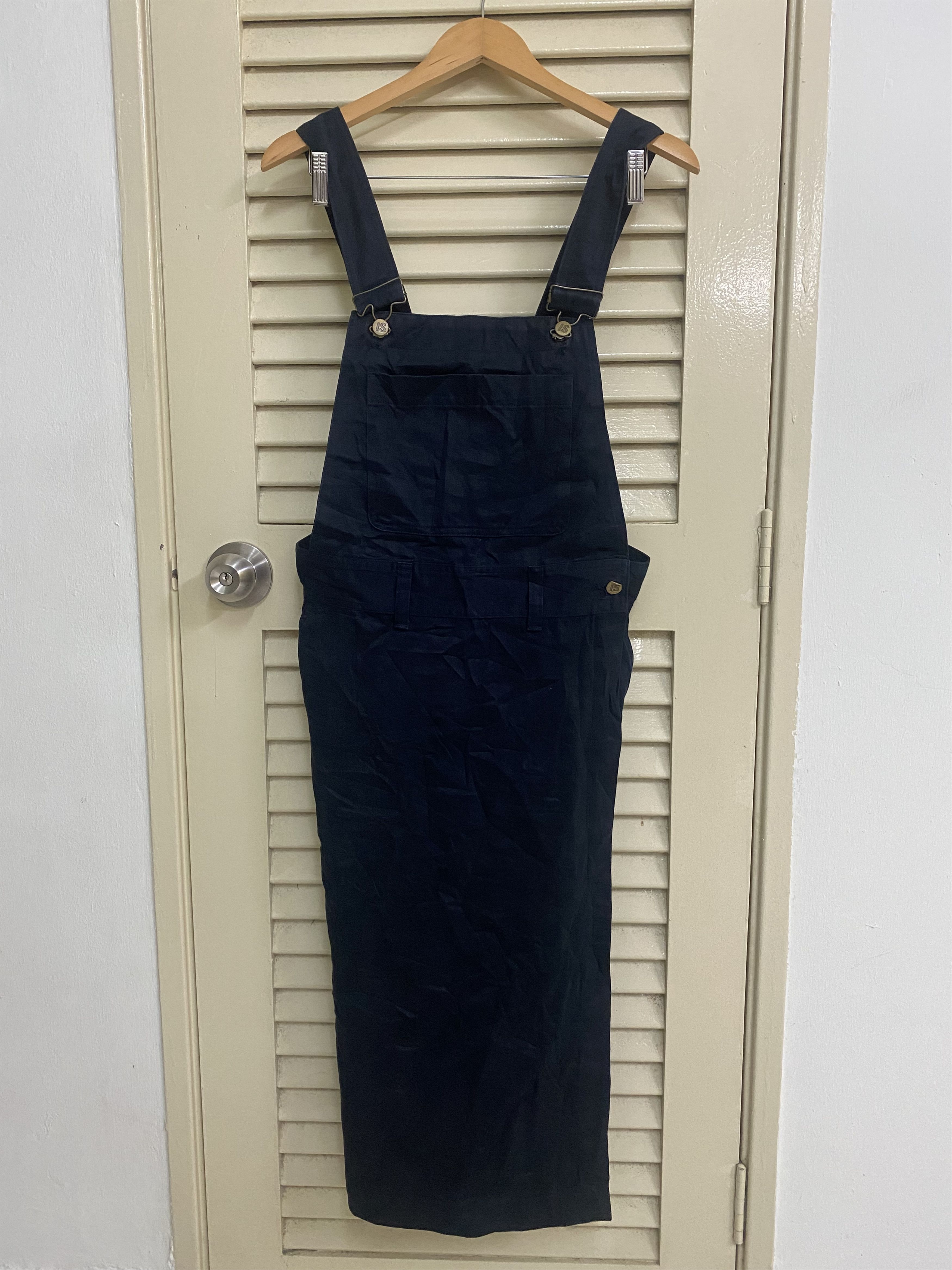 Issey Miyake 90s Issey Miyake Overall Skirt Denim Size US 34 / EU 50 - 2 Thumbnail