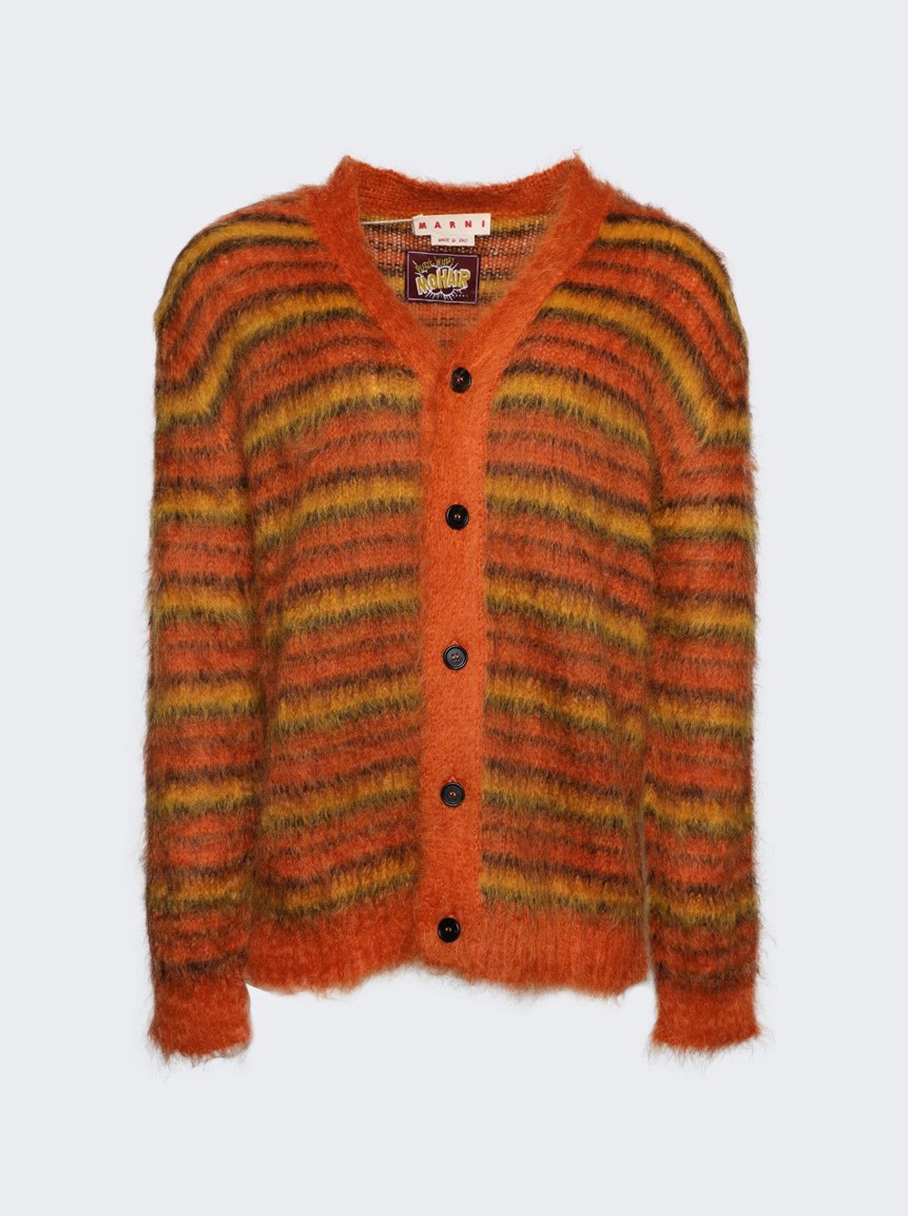 Marni o1mle0126 Mohair Cardigan Lobster in Multicolor Size US M / EU 48-50 / 2 - 1 Thumbnail