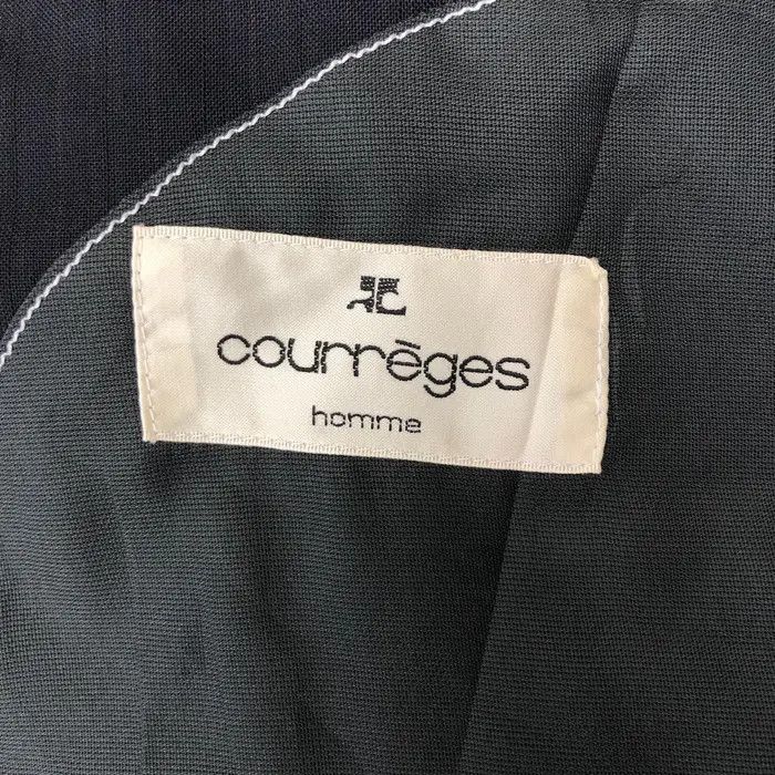 Courreges Vtg COURREGES HOMME PARIS 2 Button Cotton Wool Sport Coat Size 44R - 4 Thumbnail