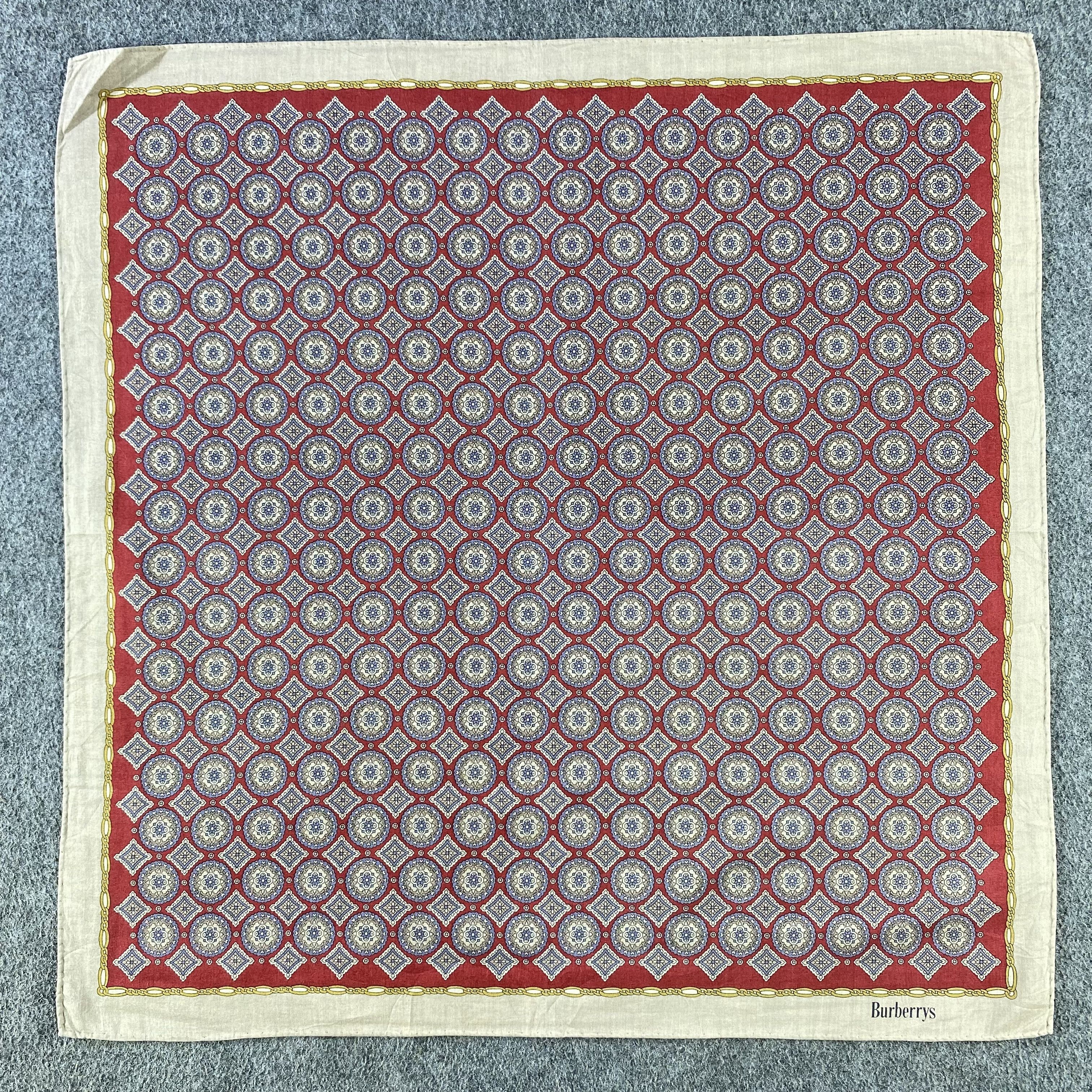 Burberry × Vintage Burberry Handkerchief/Neckerchief/Bandana HC781 Size ONE SIZE - 1 Thumbnail