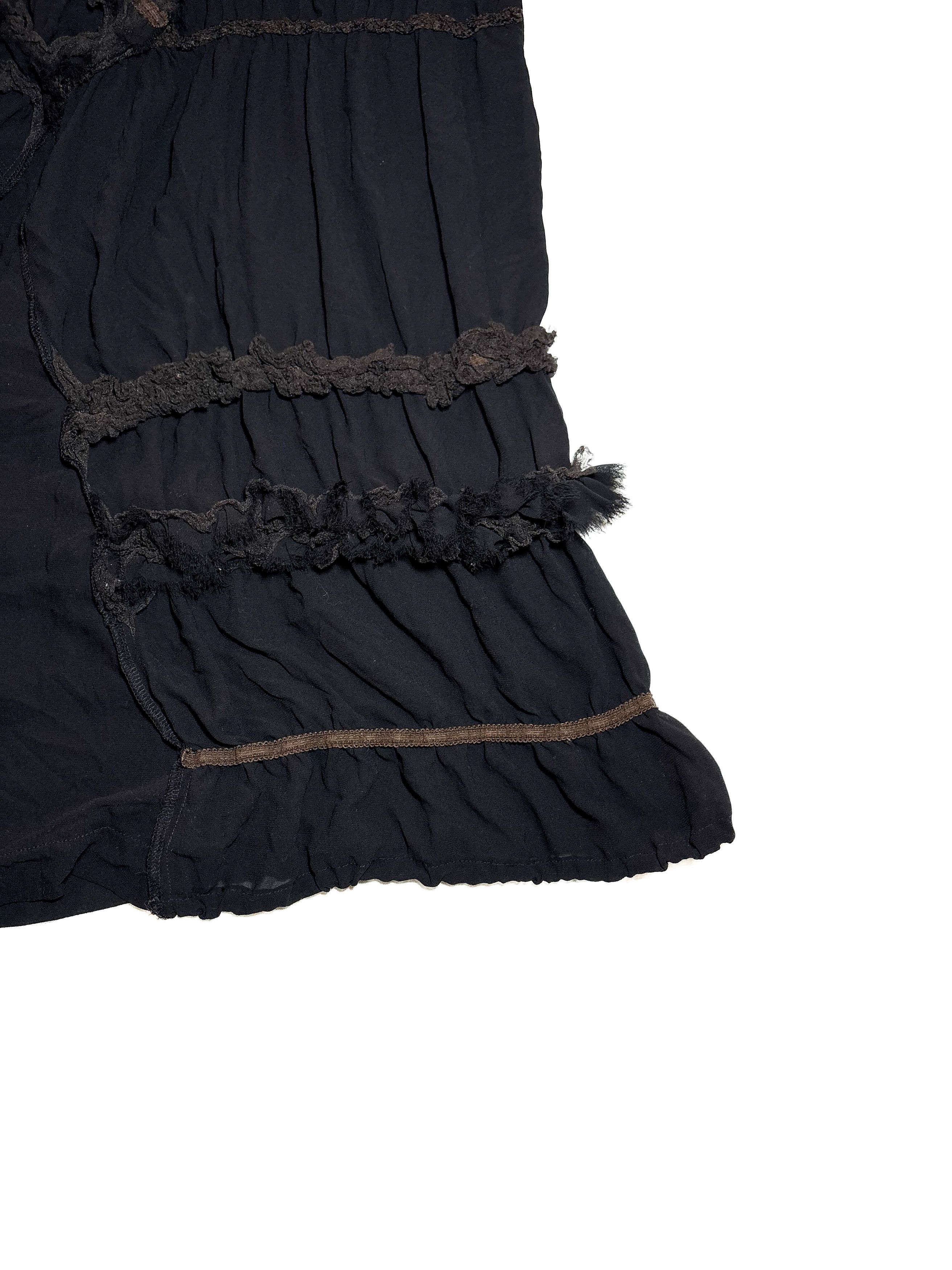Comme des Garcons Comme des Garcons S/S 2005 Runway Ruffled Midi Skirt Size 28" / US 6 / IT 42 - 2 Thumbnail