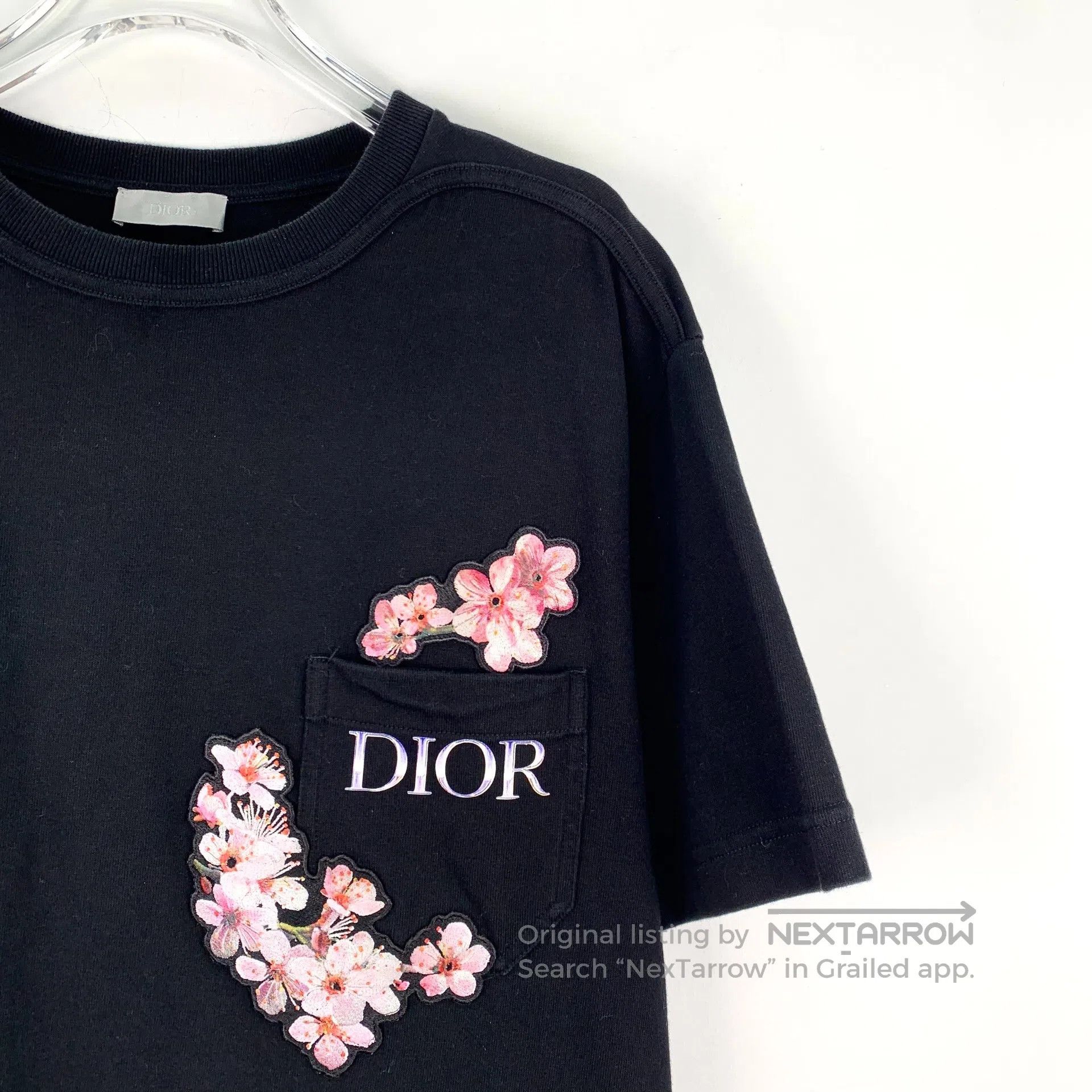 Dior Dior Black Cherry Blossom Embroidered Pocket Cotton Short Size US M / EU 48-50 / 2 - 3 Thumbnail