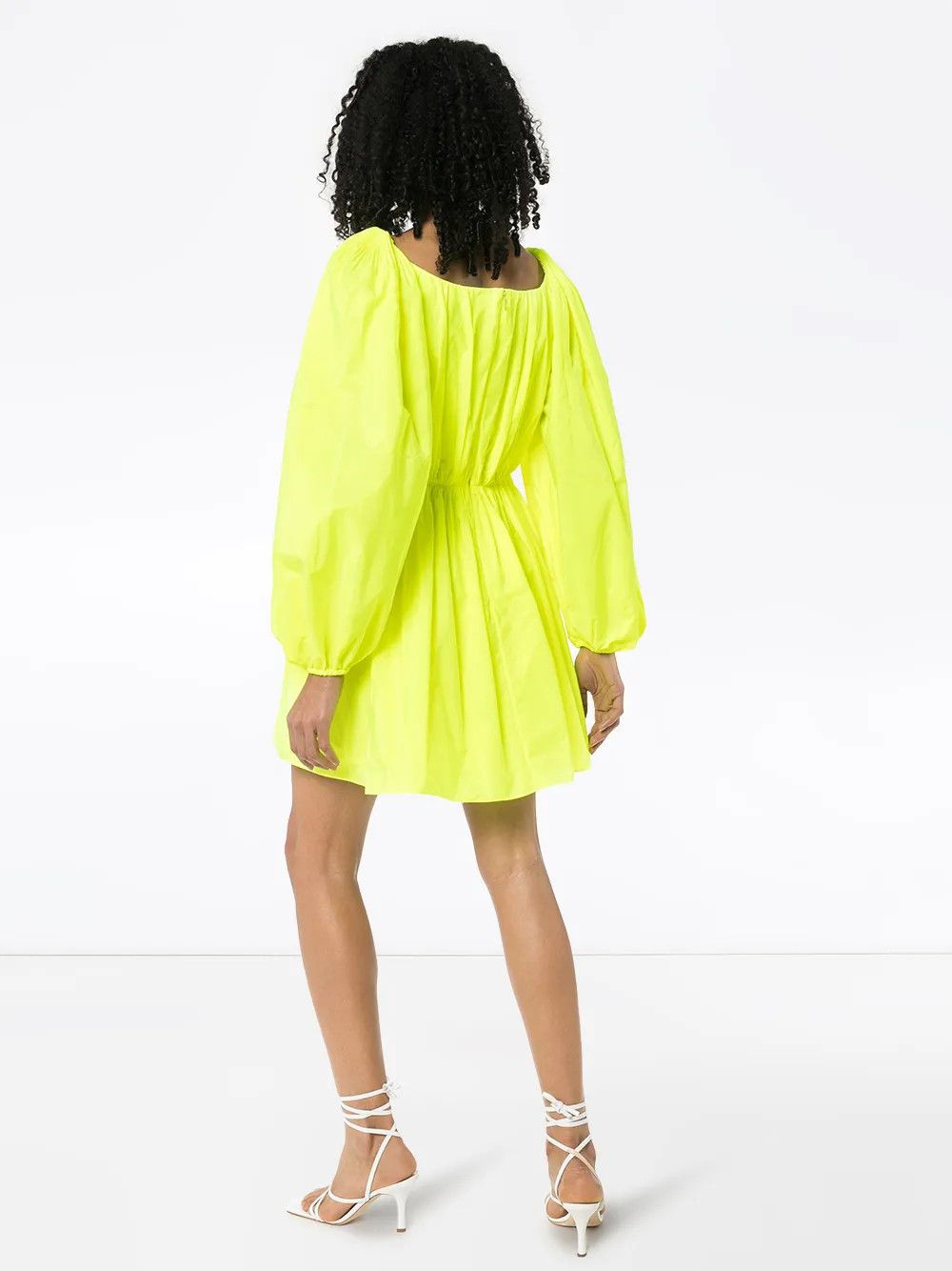 Valentino o1y0326 Mini Dress in Yellow Size XS / US 0-2 / IT 36-38 - 3 Thumbnail