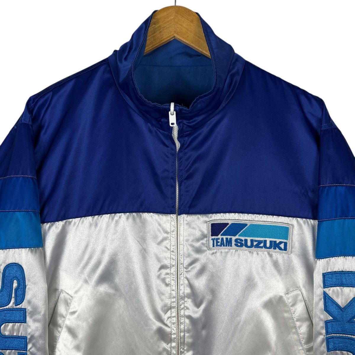 Vintage Vintage Team Suzuki Racing team Reversible Bomber Jacket Size US L / EU 52-54 / 3 - 11 Thumbnail