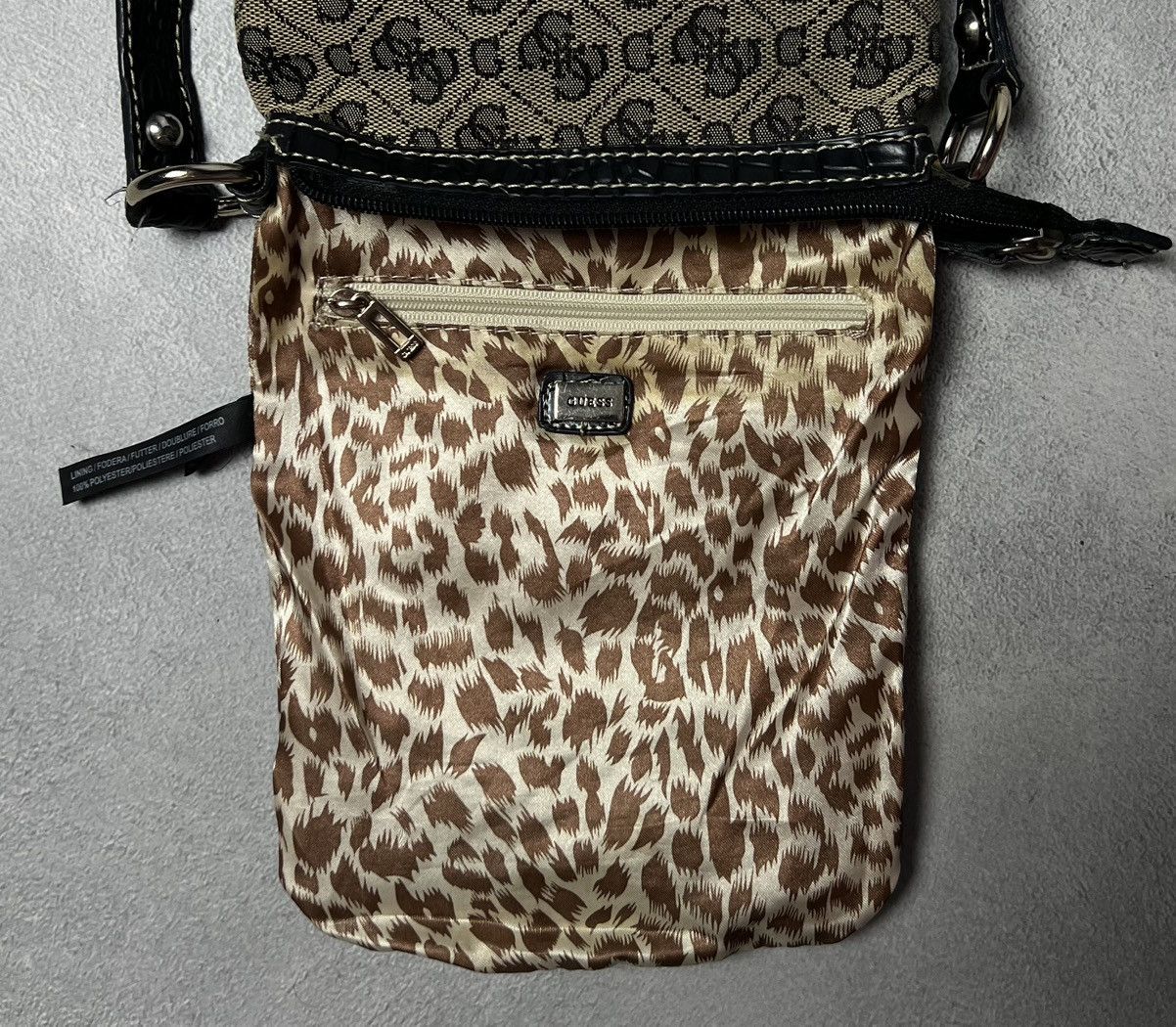 Guess GUESS Monogram Crossbody Shoulder Bag Metal Logo Size ONE SIZE - 10 Thumbnail