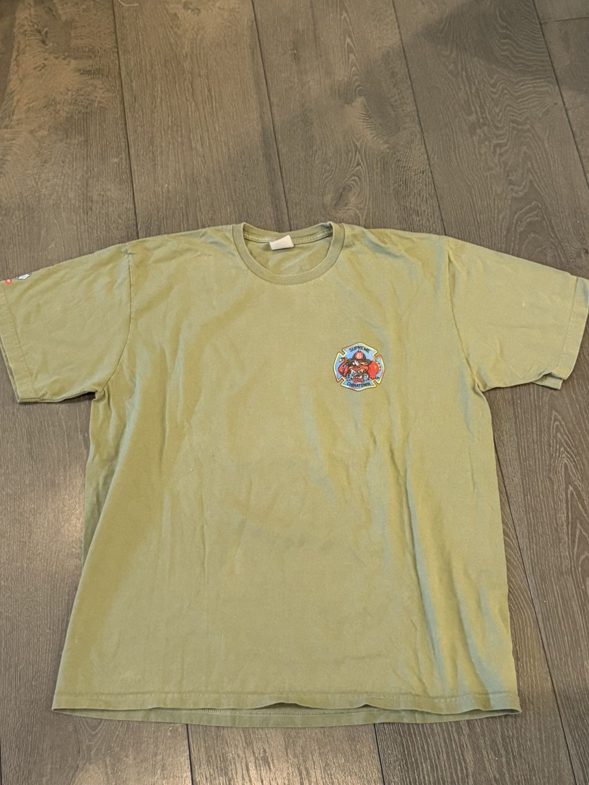 Supreme Supreme x Chinatown Green FDNY T-Shirt Size US XL / EU 56 / 4 - 2 Thumbnail