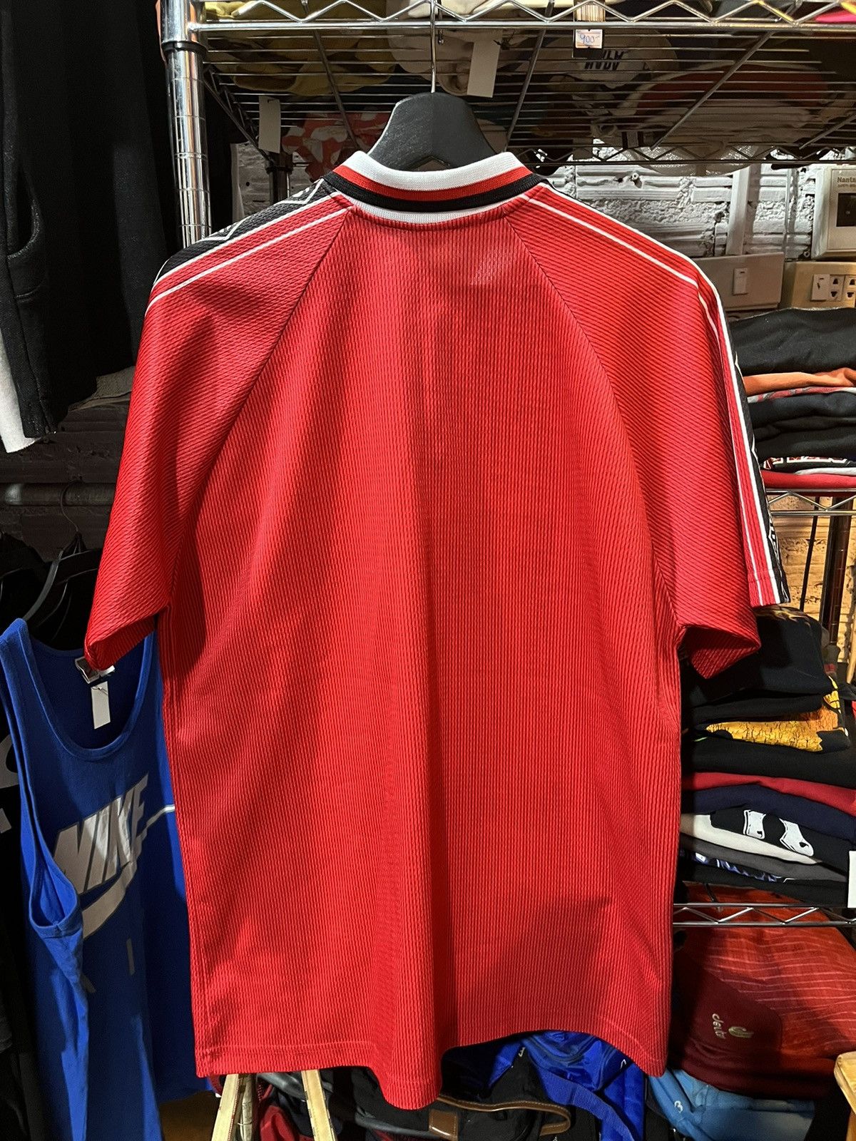 Vintage Manchester United MUFC Football Tee Bootleg 90s Size US L / EU 52-54 / 3 - 3 Thumbnail