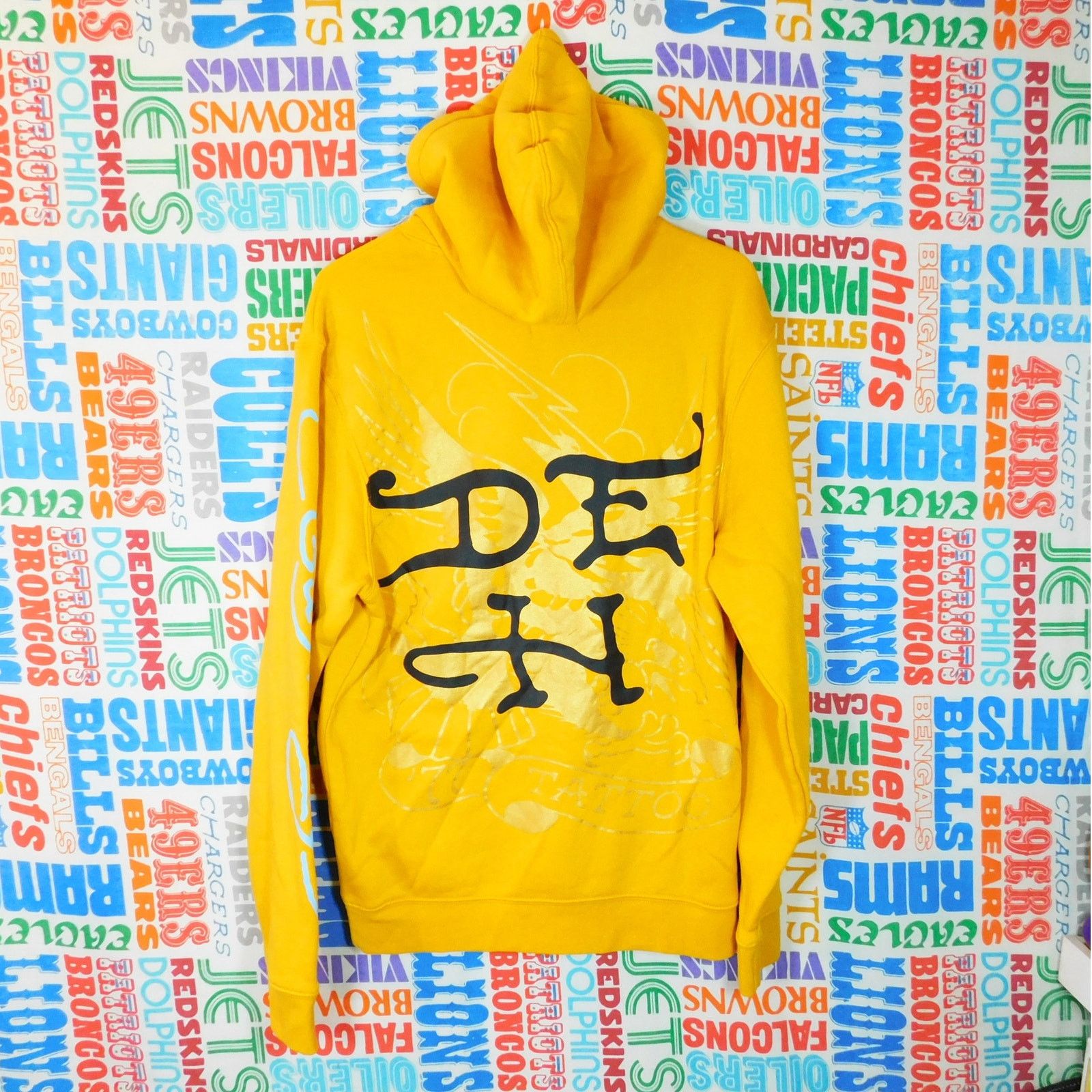 Ed Hardy Ed Hardy Black Panther Hoodie Size S Double Sided Yellow Size US S / EU 44-46 / 1 - 2 Thumbnail