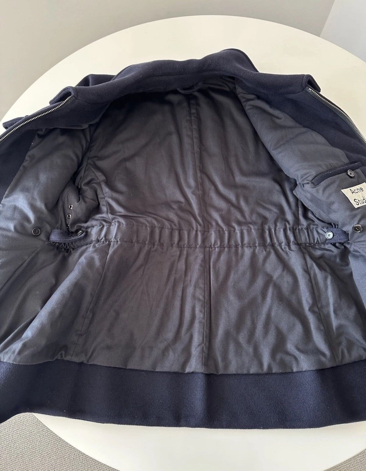 Acne Studios Acne Studios Navy Wool Big Pocket Jacket Size Medium Size US M / EU 48-50 / 2 - 3 Thumbnail