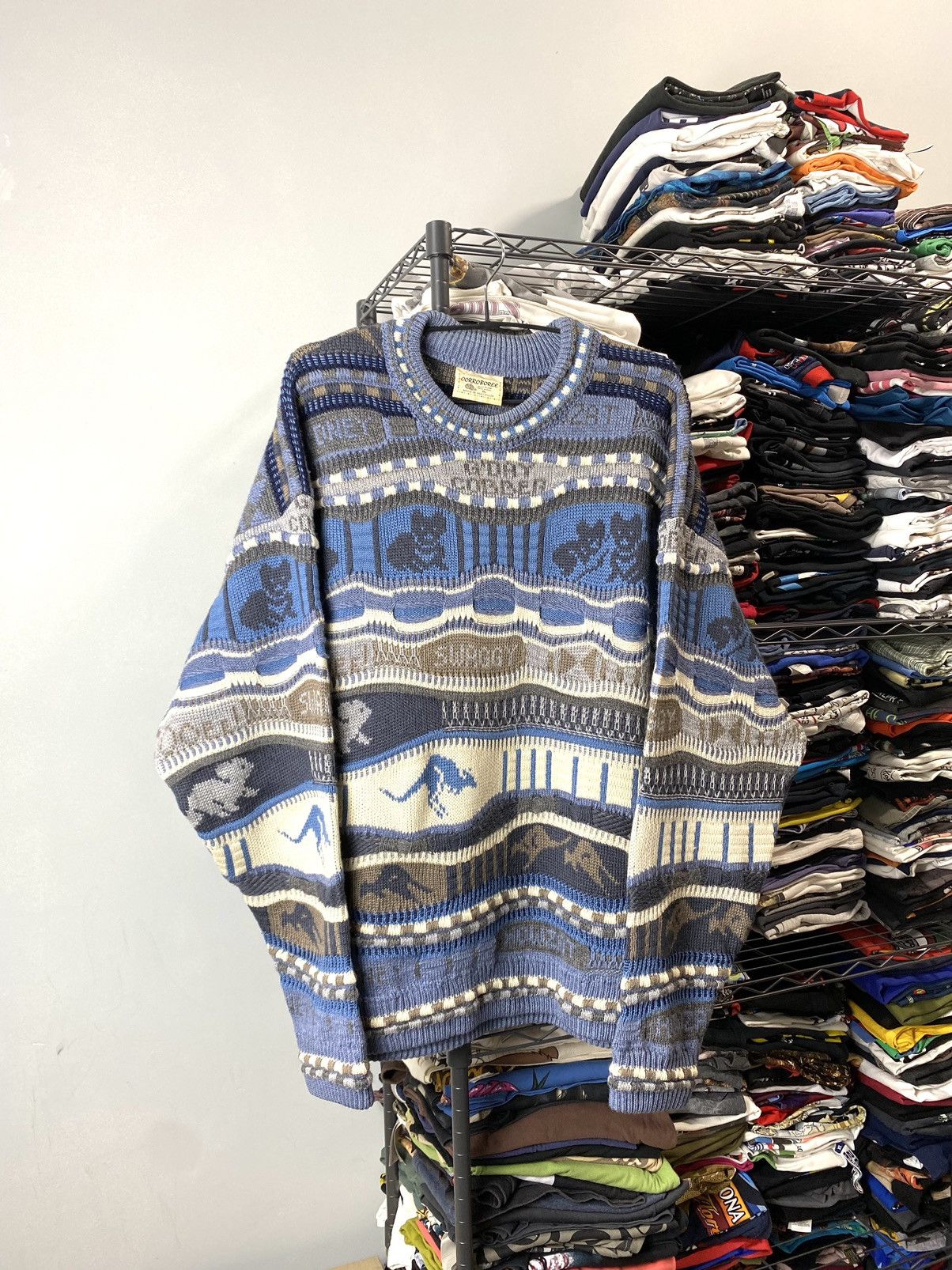 Coogi Rare! Vintage Corroboree Coogi Style Sweater Archive Size US XL / EU 56 / 4 - 1 Thumbnail
