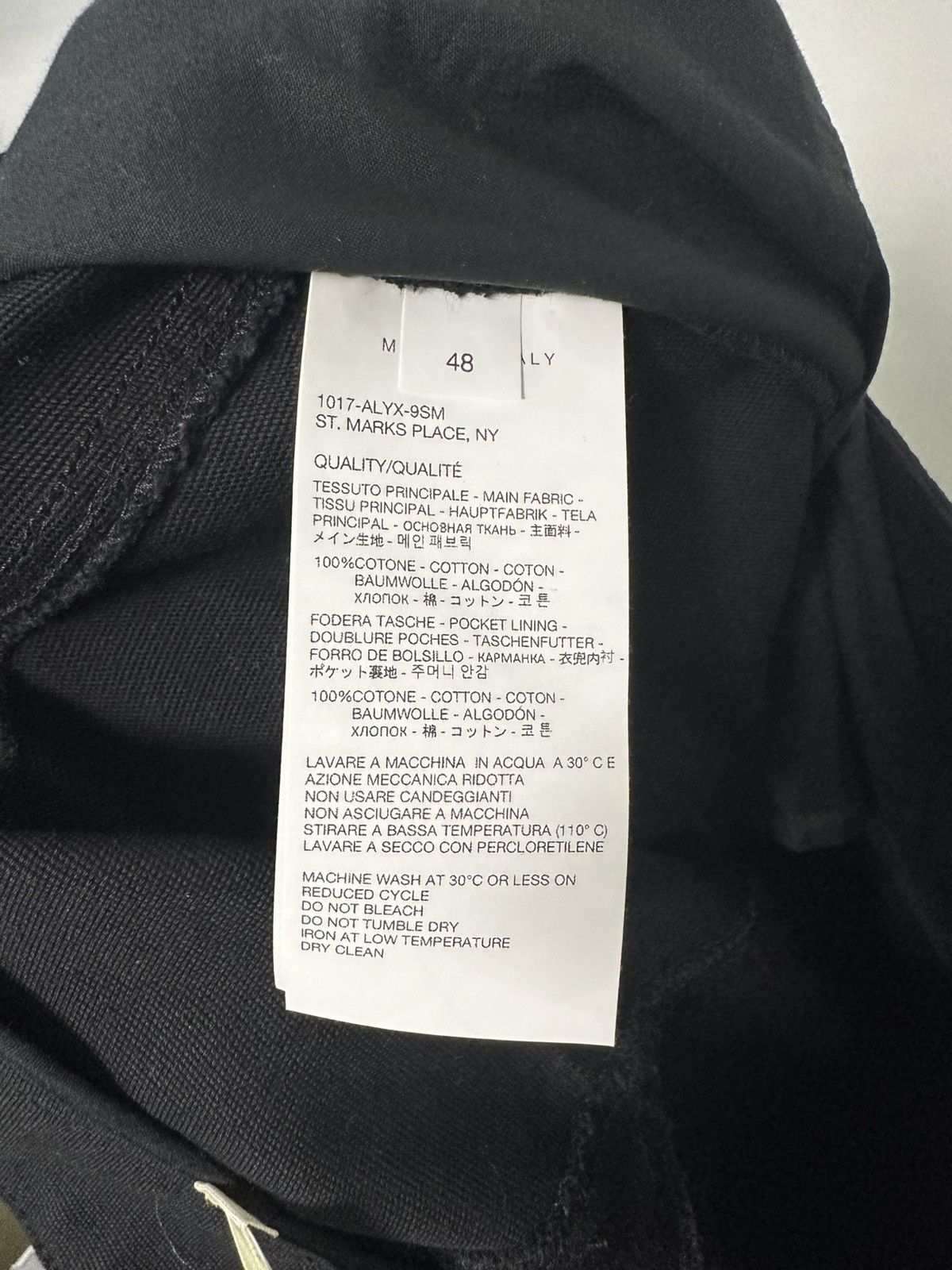 1017 ALYX 9SM 1017 ALYX 9SM Skater Pants — Black — Size 48 Size US 32 / EU 48 - 3 Thumbnail