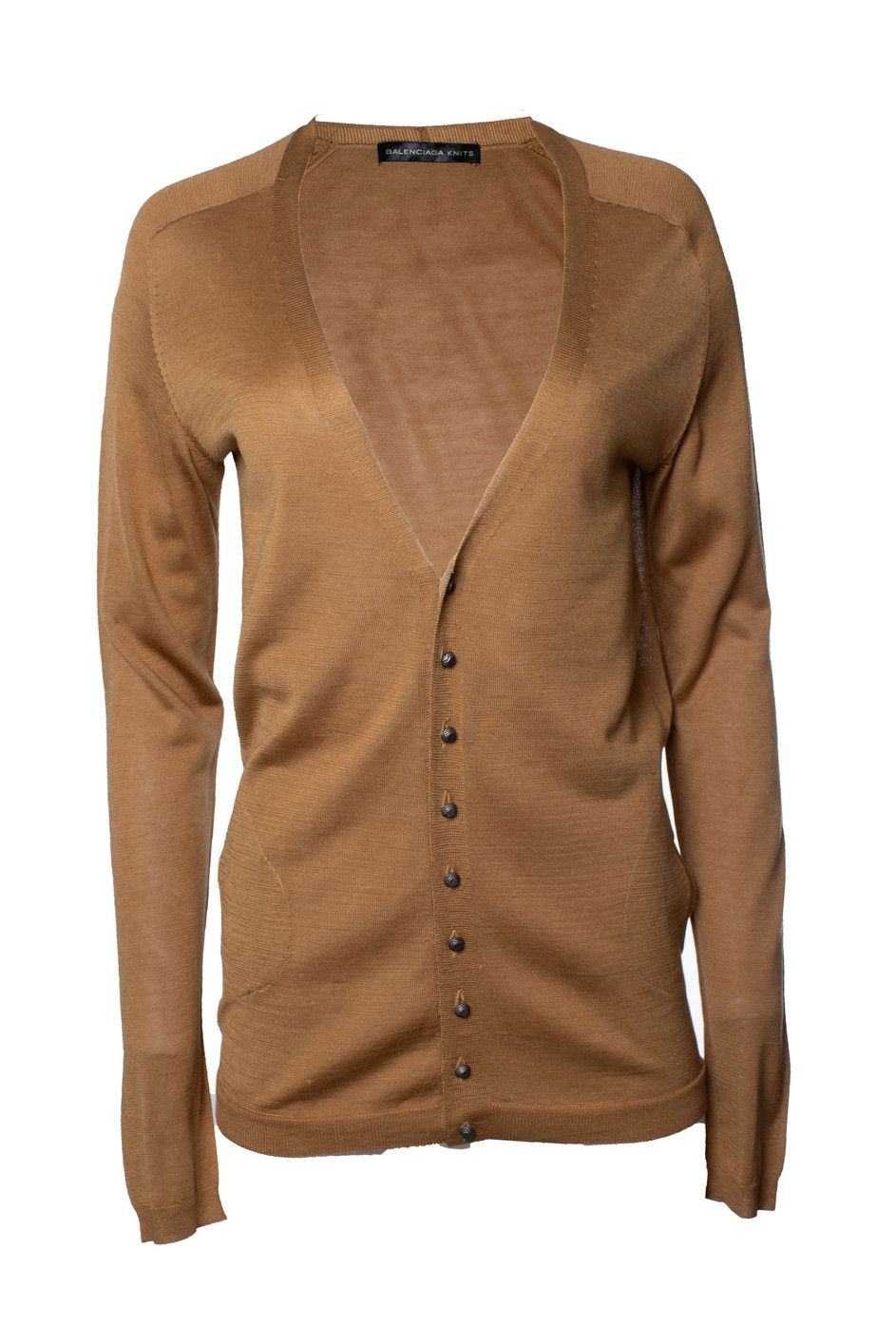 Balenciaga Balenciaga knit, brown cardigan Size S / US 4 / IT 40 - 1 Thumbnail