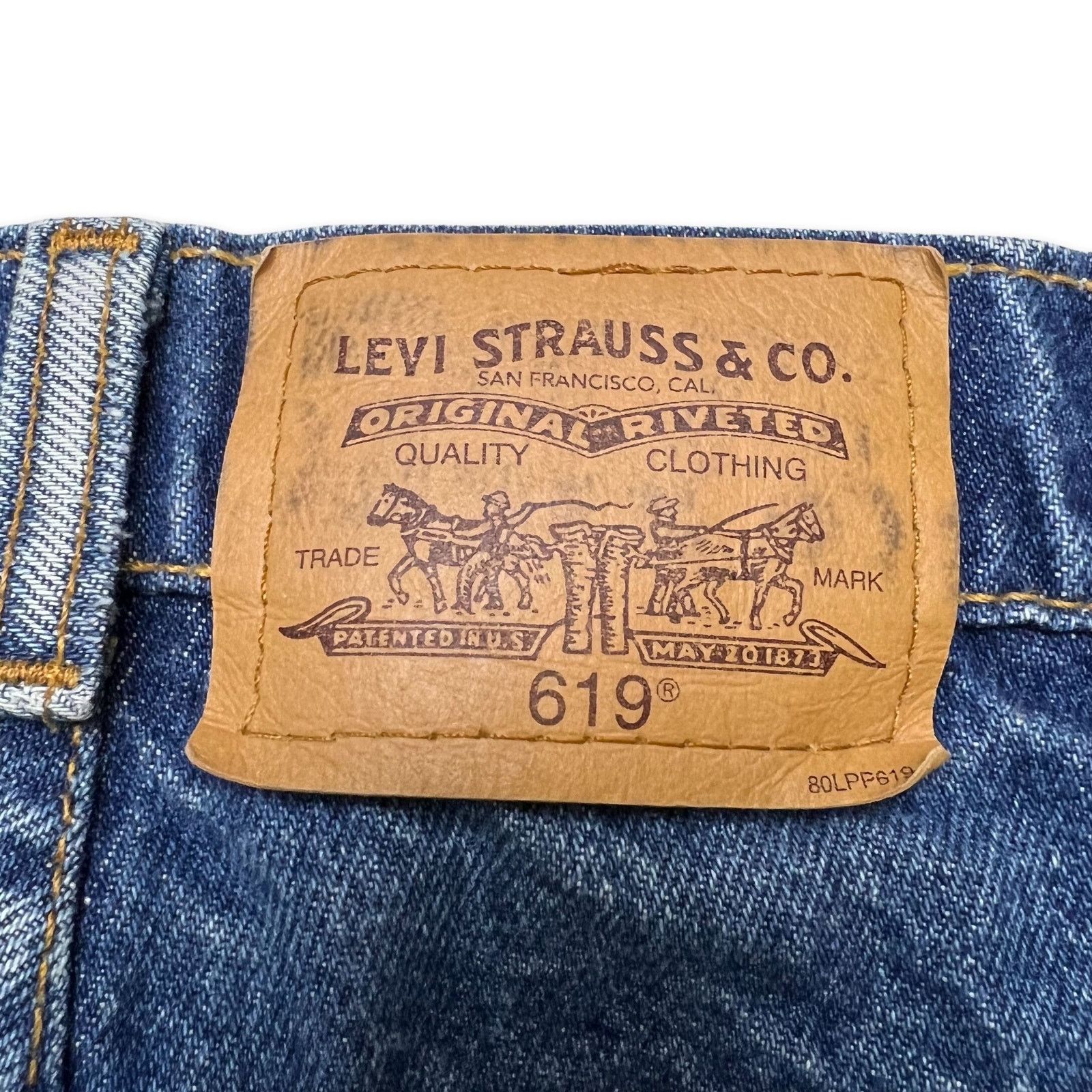 Levi's × Vintage Vintage Levi's 619 Jeans 34x32 Orange Tab Bootcut Relaxed 90 Size US 34 / EU 50 - 7 Thumbnail