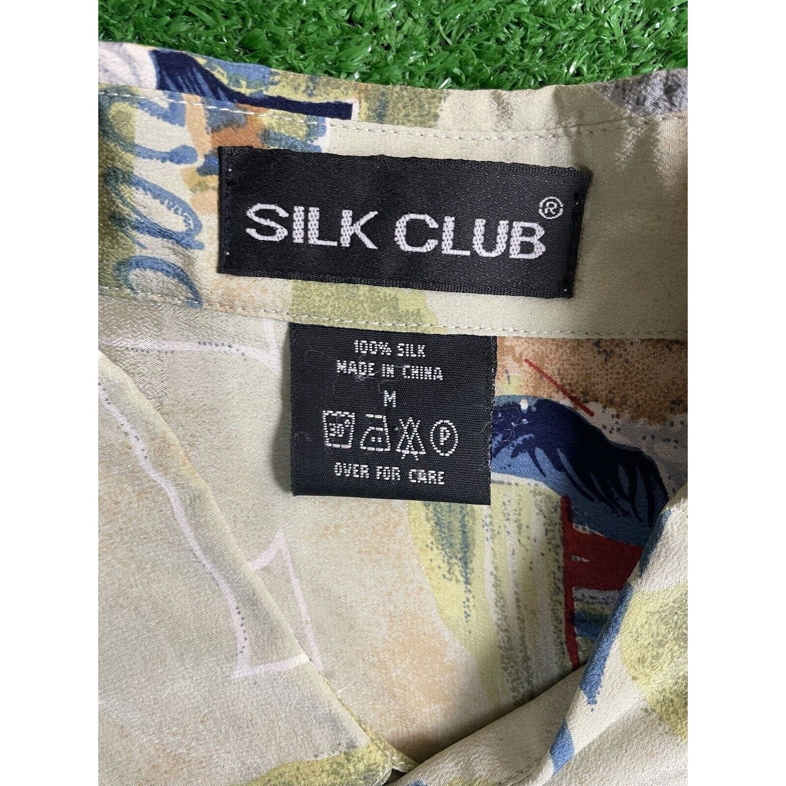 Vintage Vintage 90s Golf Short Sleeve Button Up Medium Silk Shirt Size US M / EU 48-50 / 2 - 4 Thumbnail