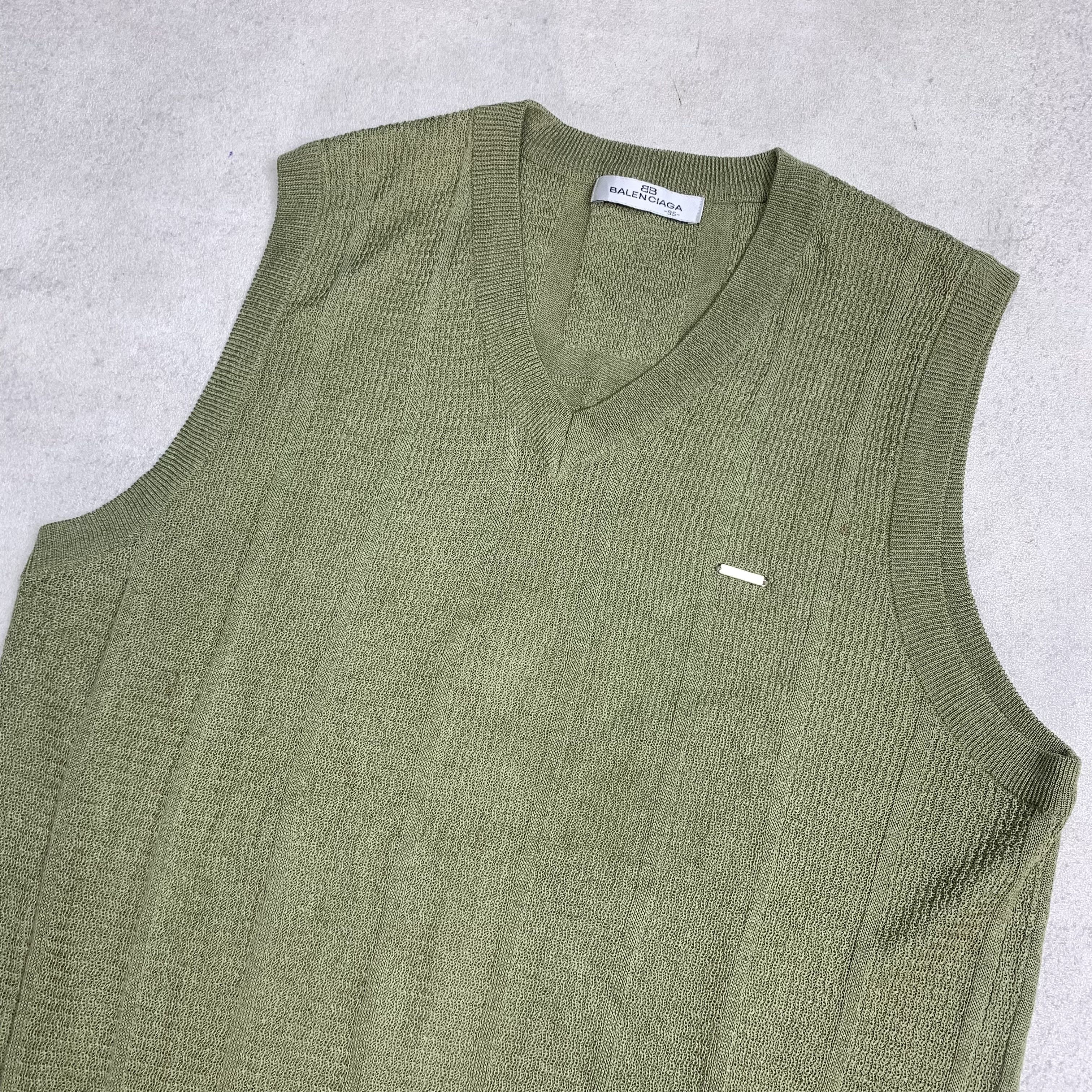 Balenciaga Vintage Balenciaga Knit Vest Size US M / EU 48-50 / 2 - 5 Thumbnail